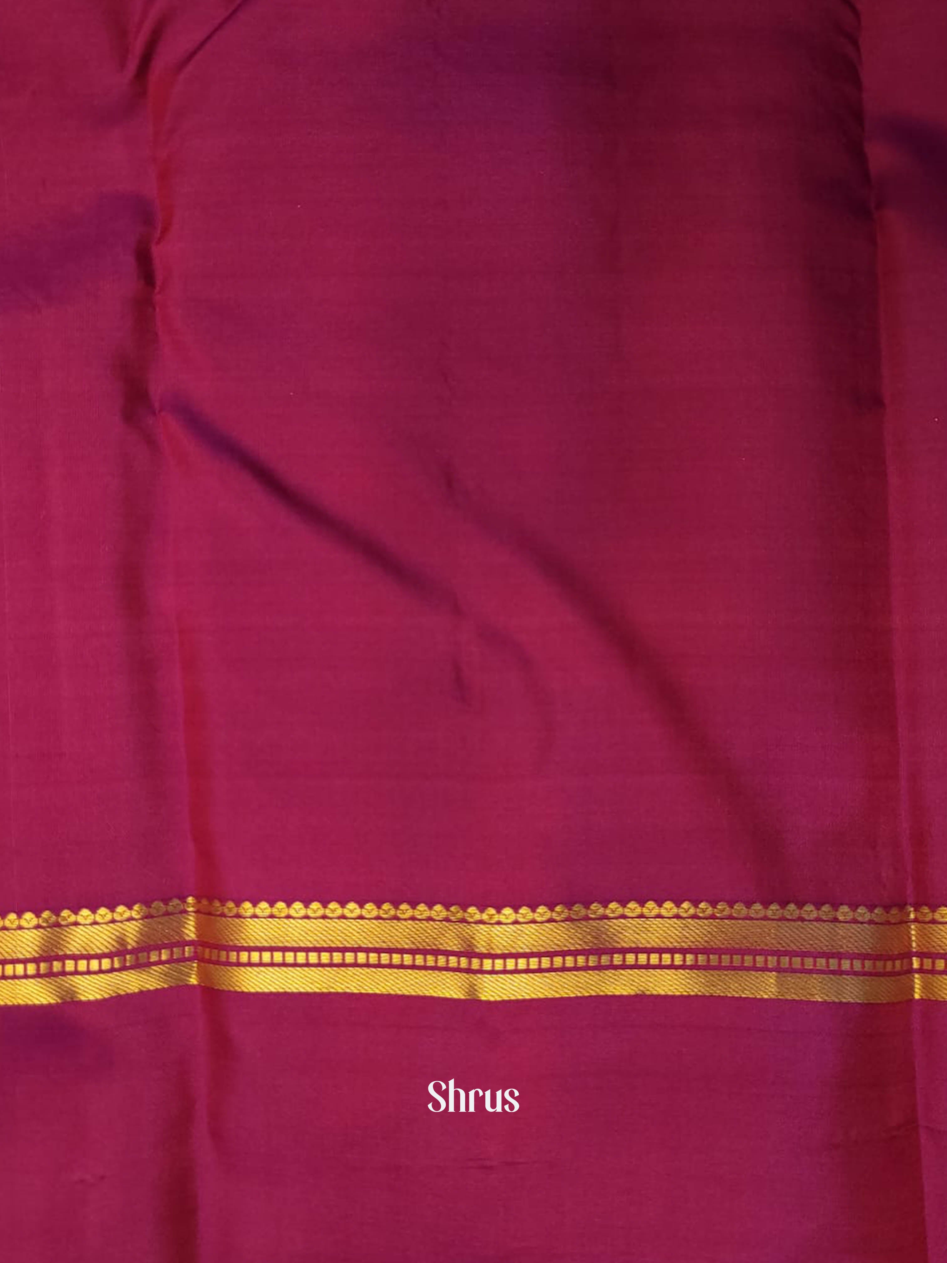 Orange & Pink - Kanchipuram silk Saree