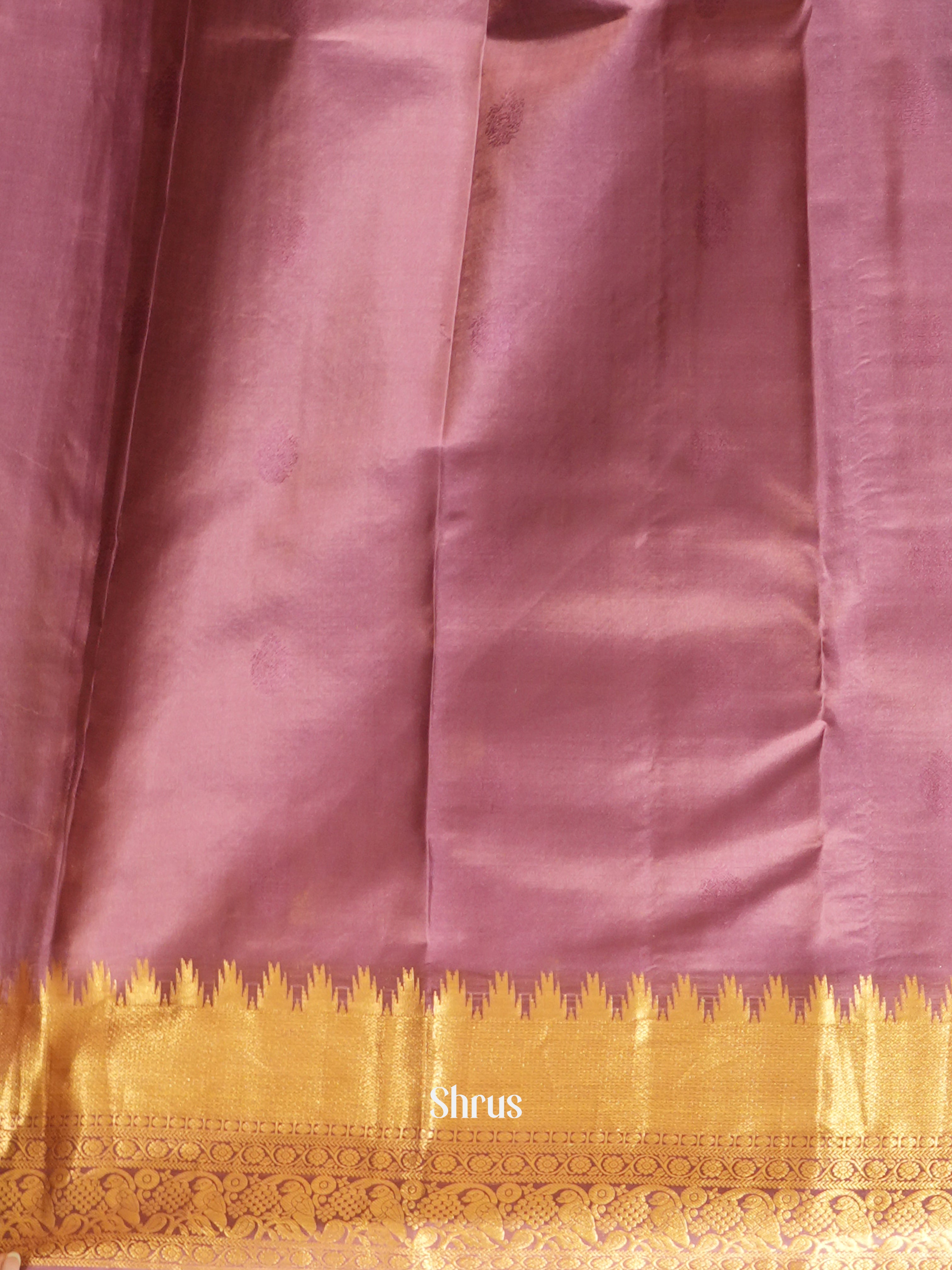 Onion Pink(Single Tone)- Kanchipuram silk Saree