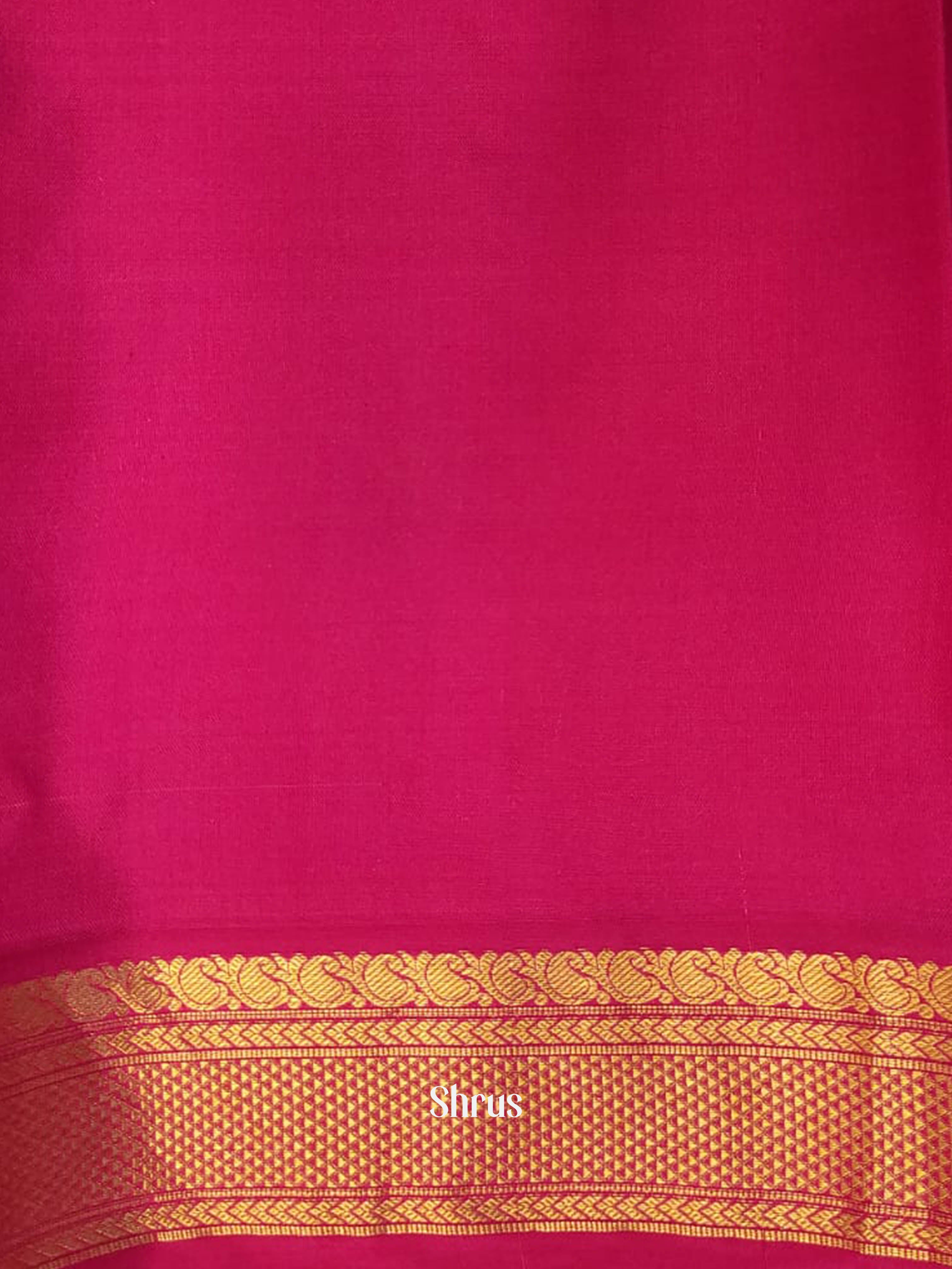 Peachish Pink & Pink - Kanchipuram silk Saree