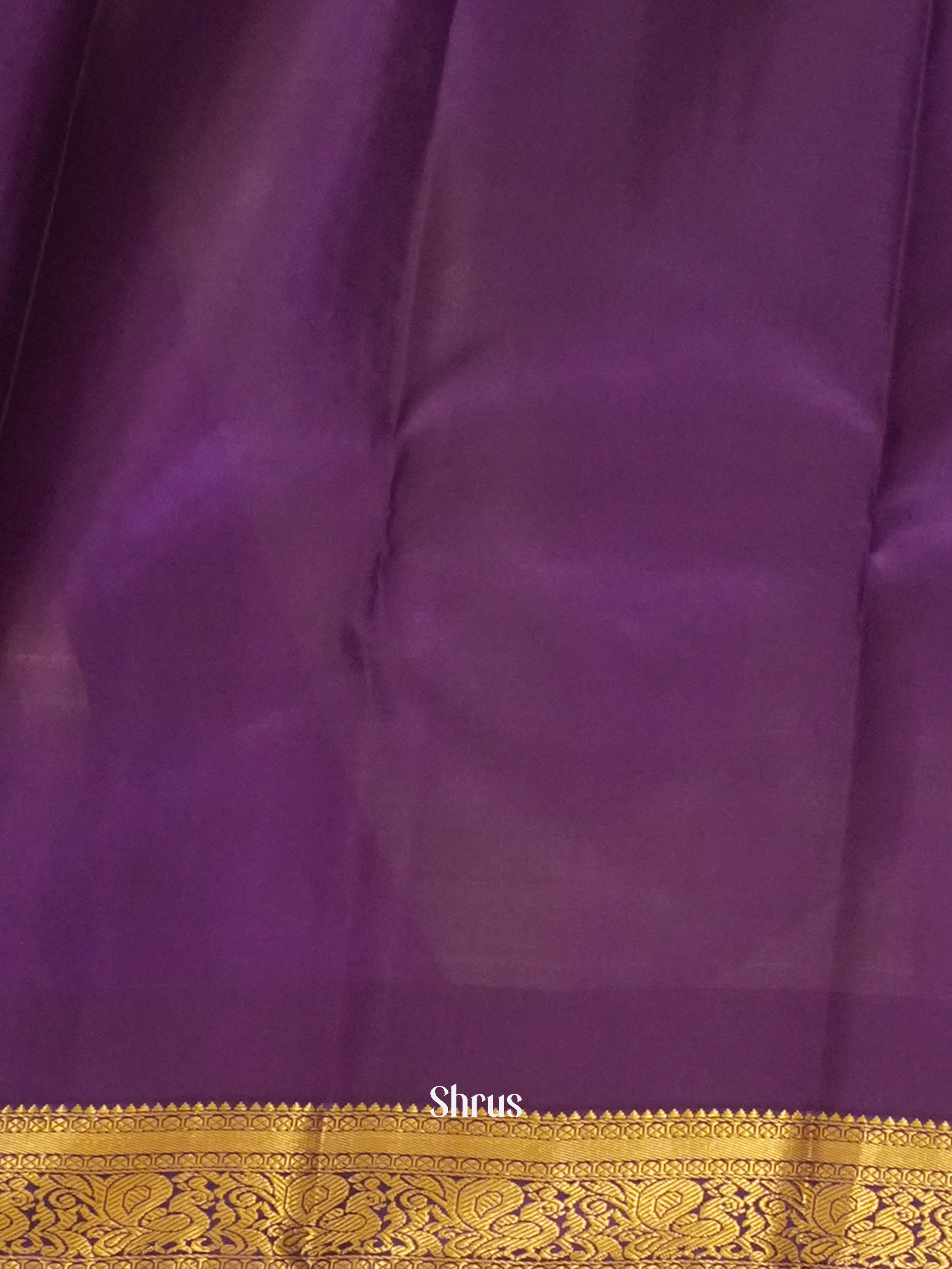 Green & Violet - Kanchipuram silk Saree