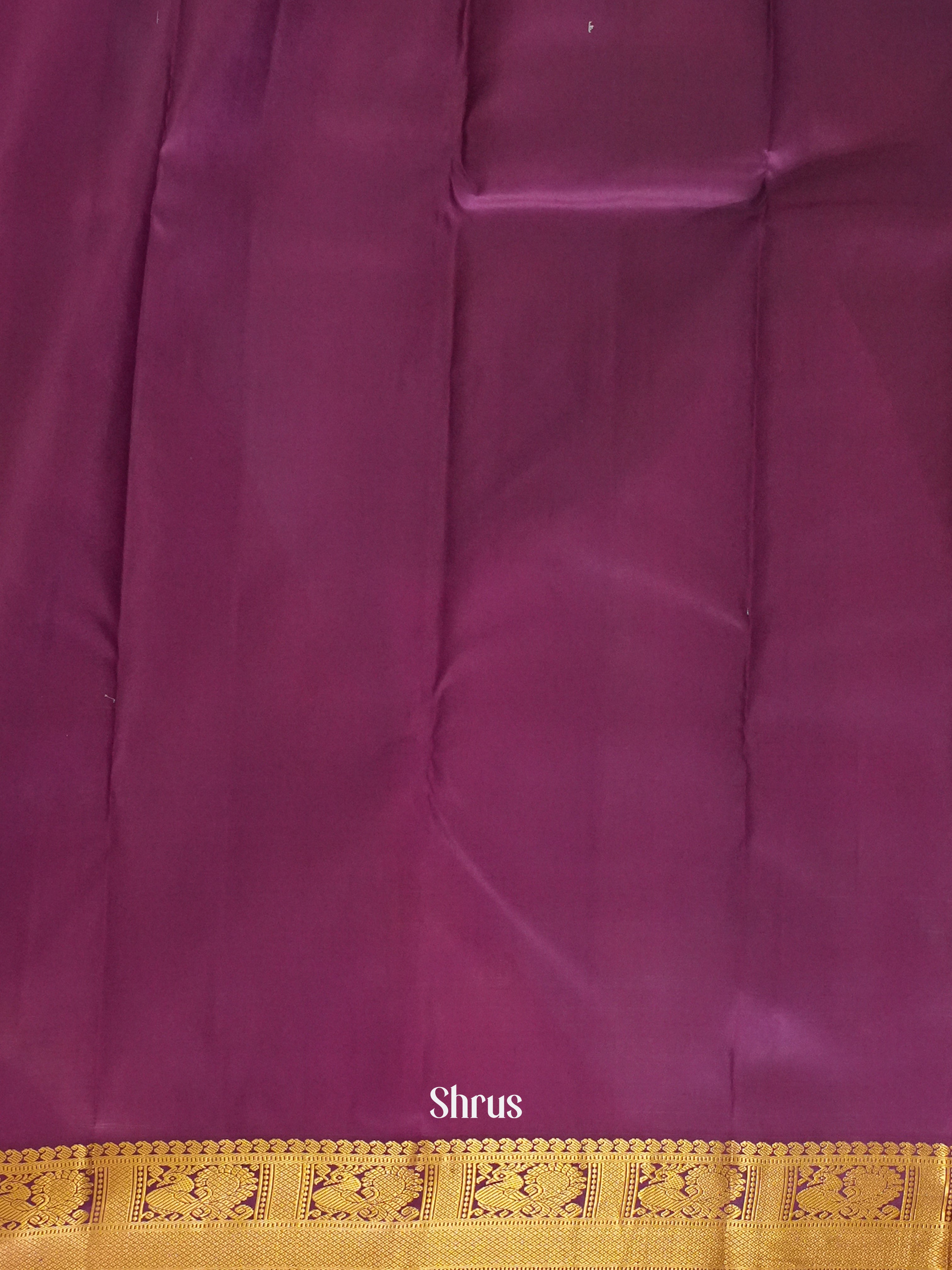 Teal & Violet - Kanchipuram silk Saree