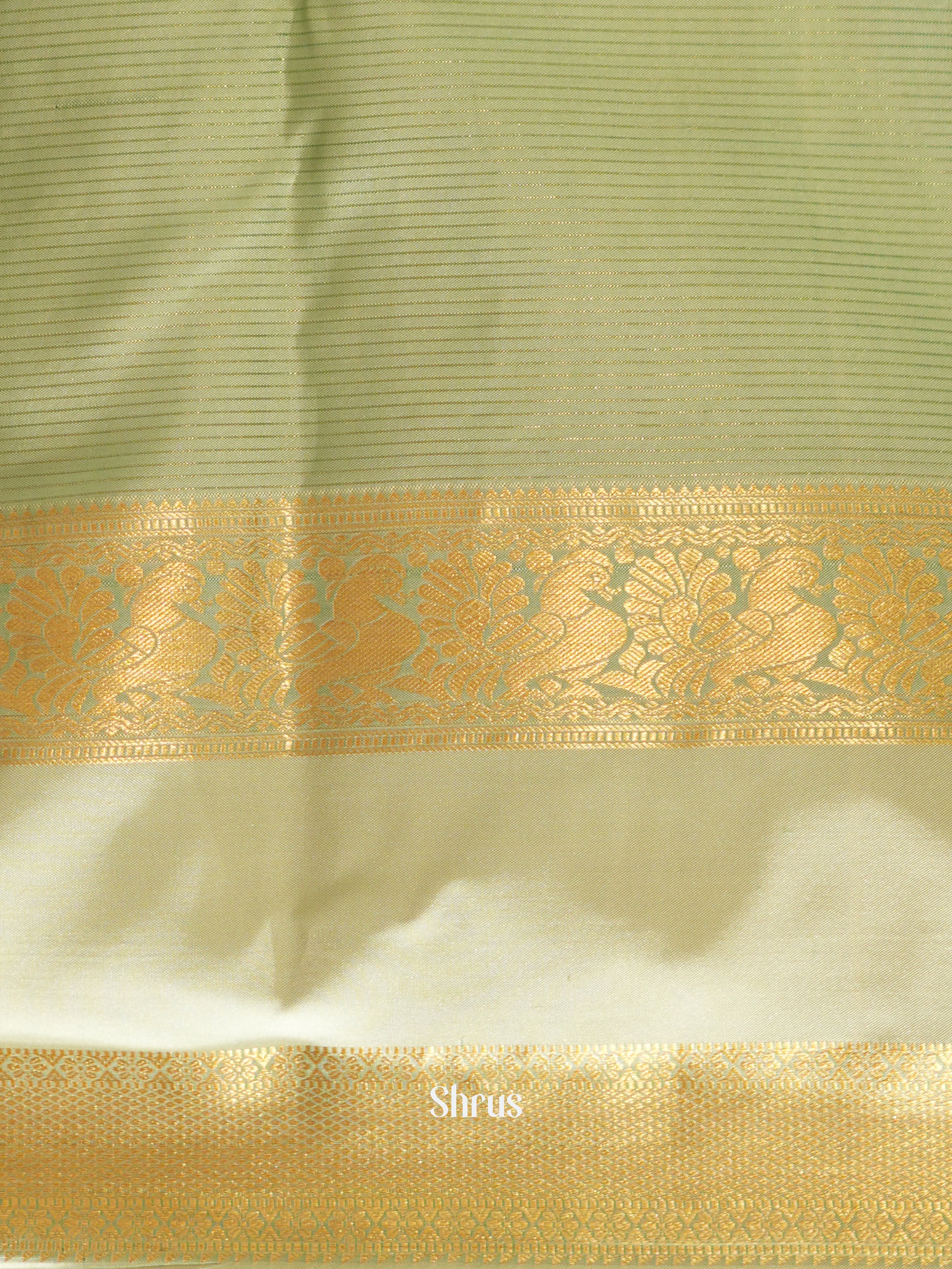 Violet & Elachi Green- Kanchipuram silk Saree