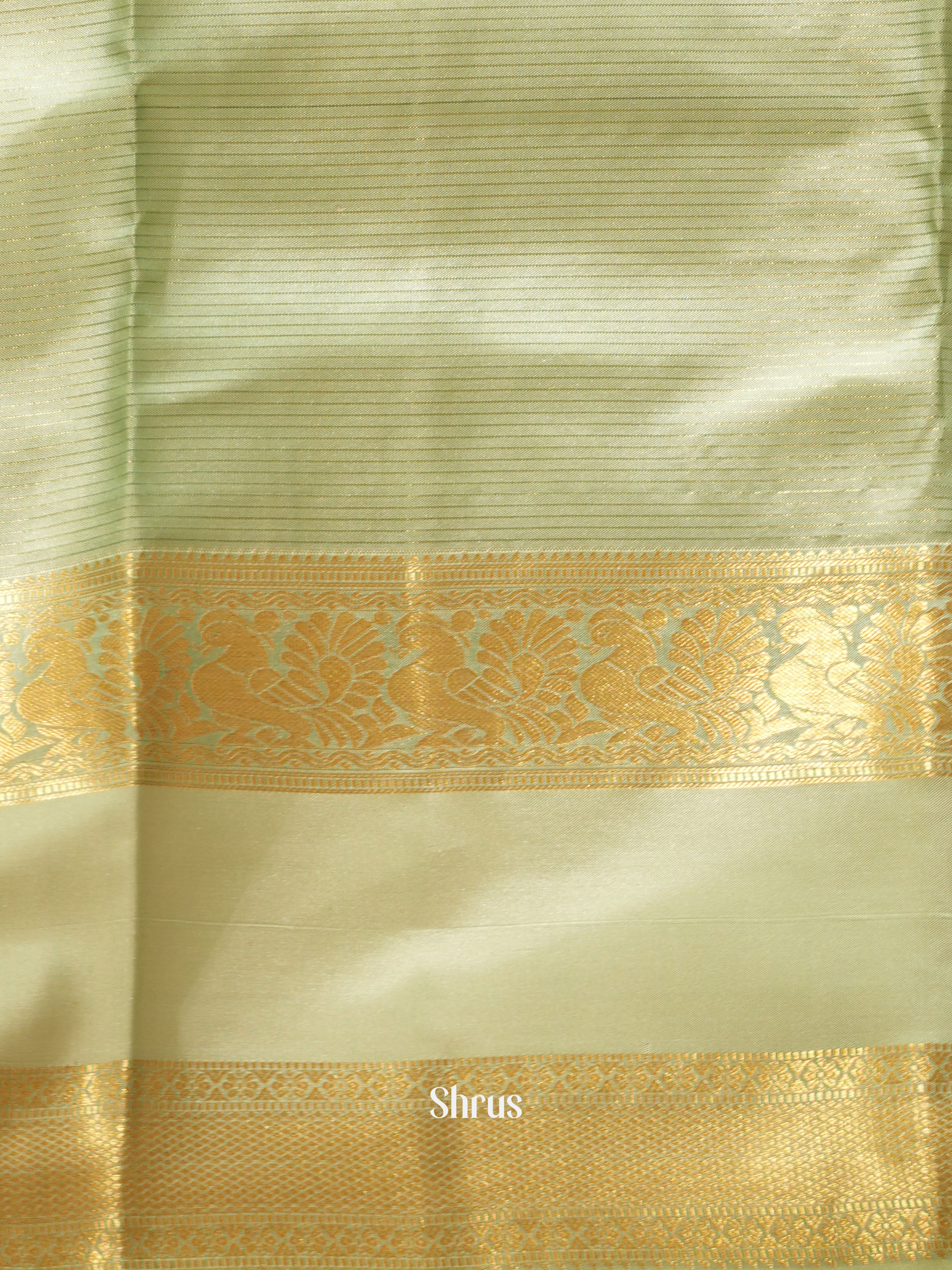 Onion Pink & Elachi Green- Kanchipuram silk Saree