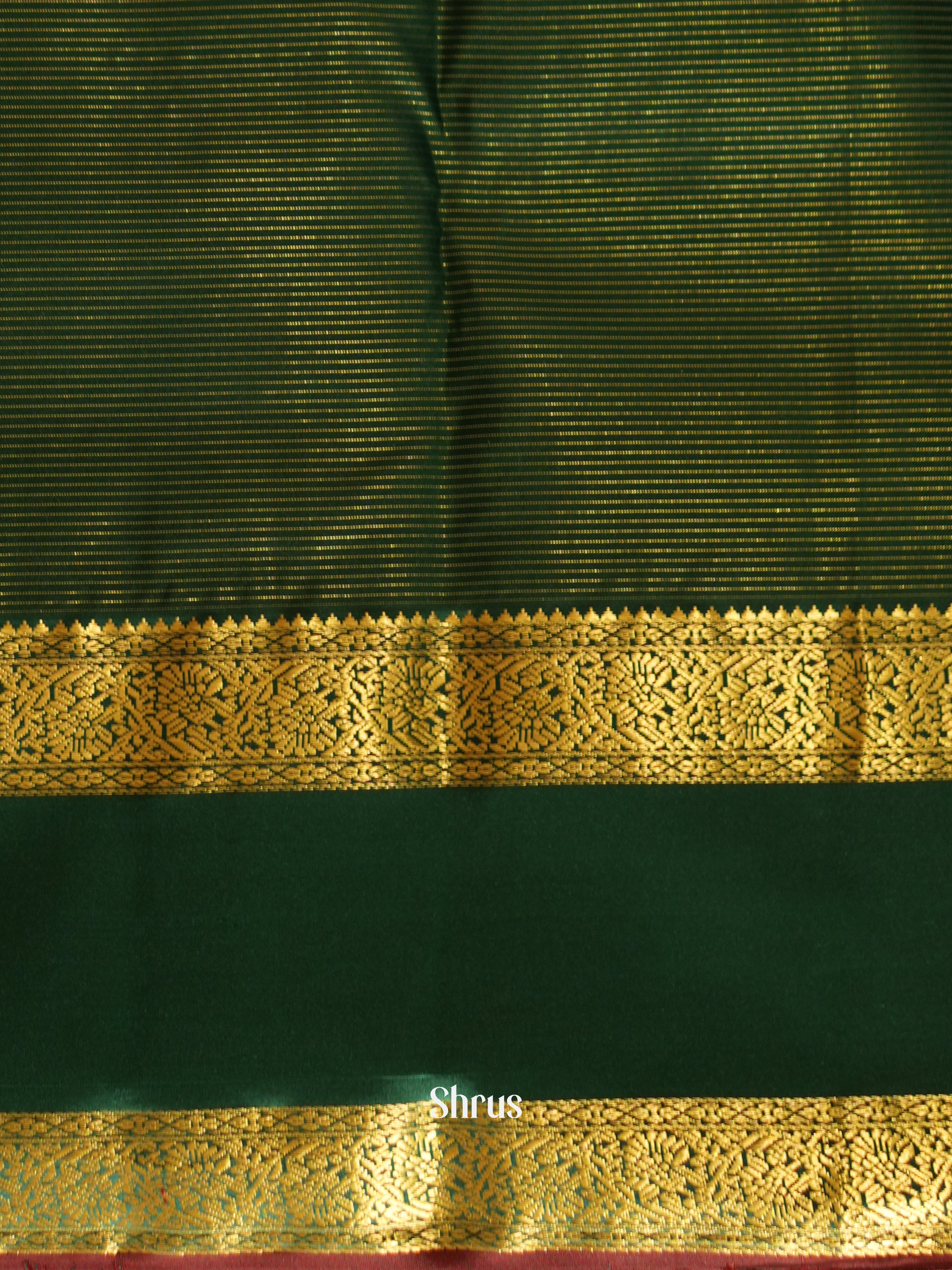 Dusty Pink & Green - Kanchipuram silk Saree