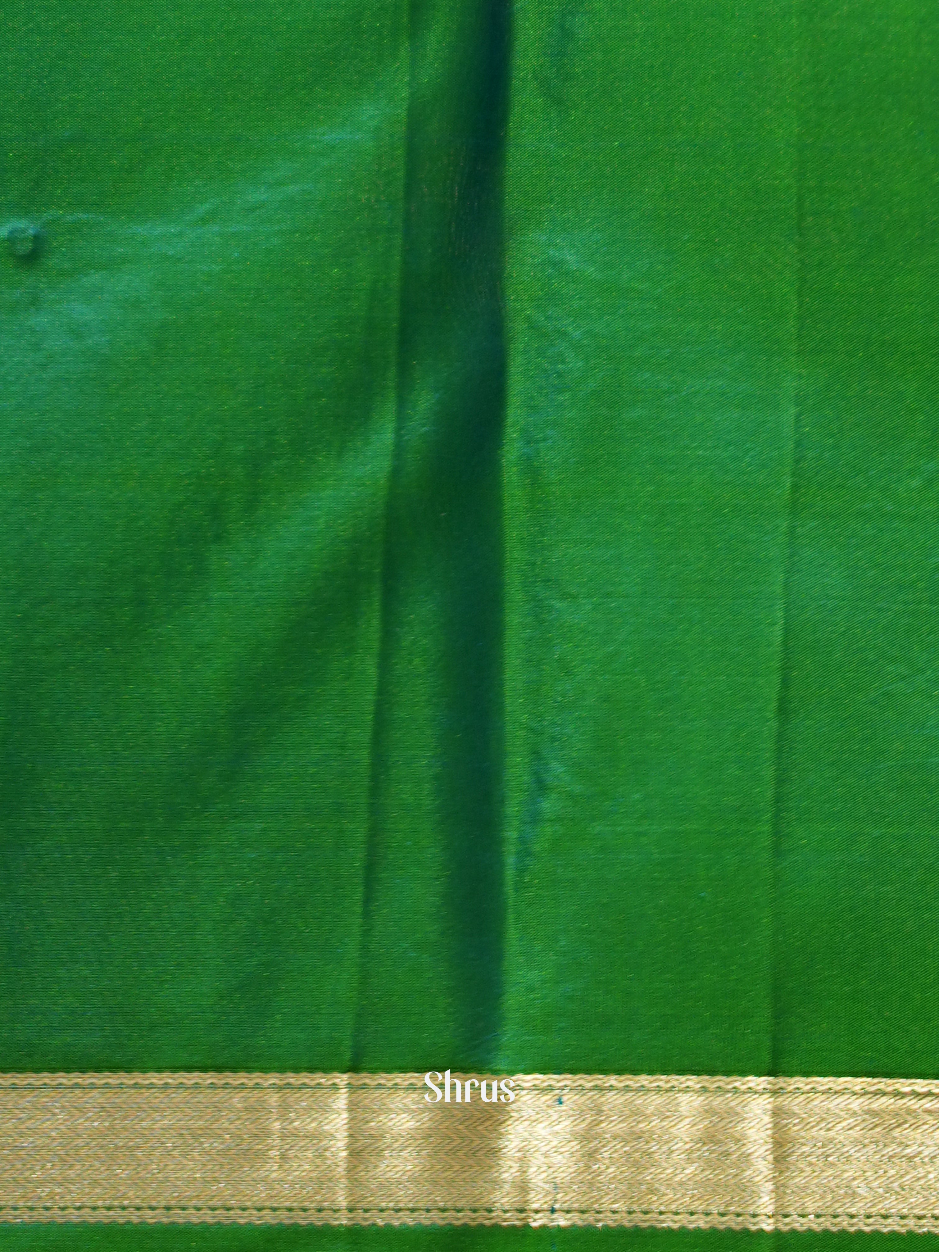 Green(Single Tone)- Kanchipuram silk Saree