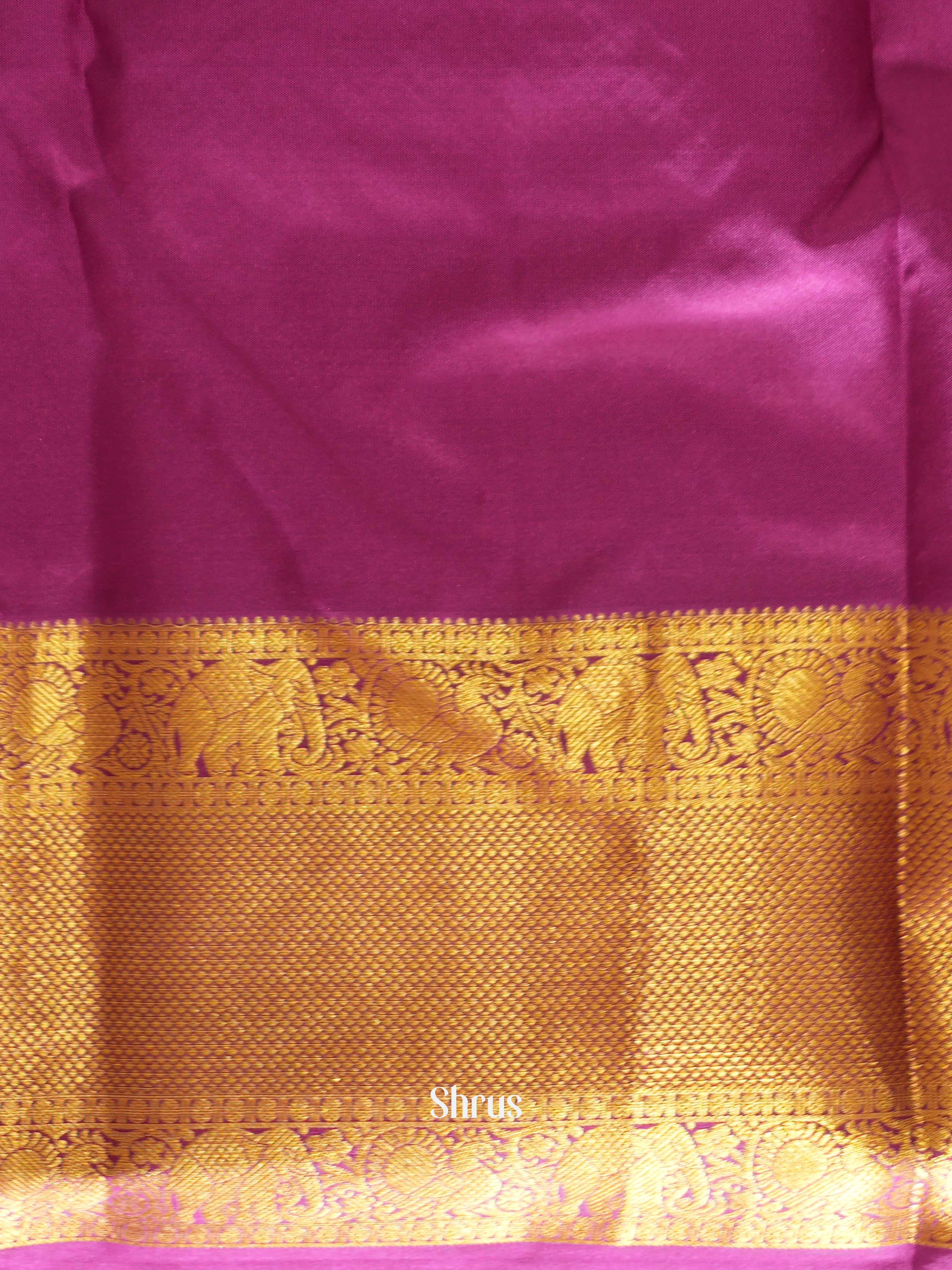 Teal & Pink - Kanchipuram silk Saree