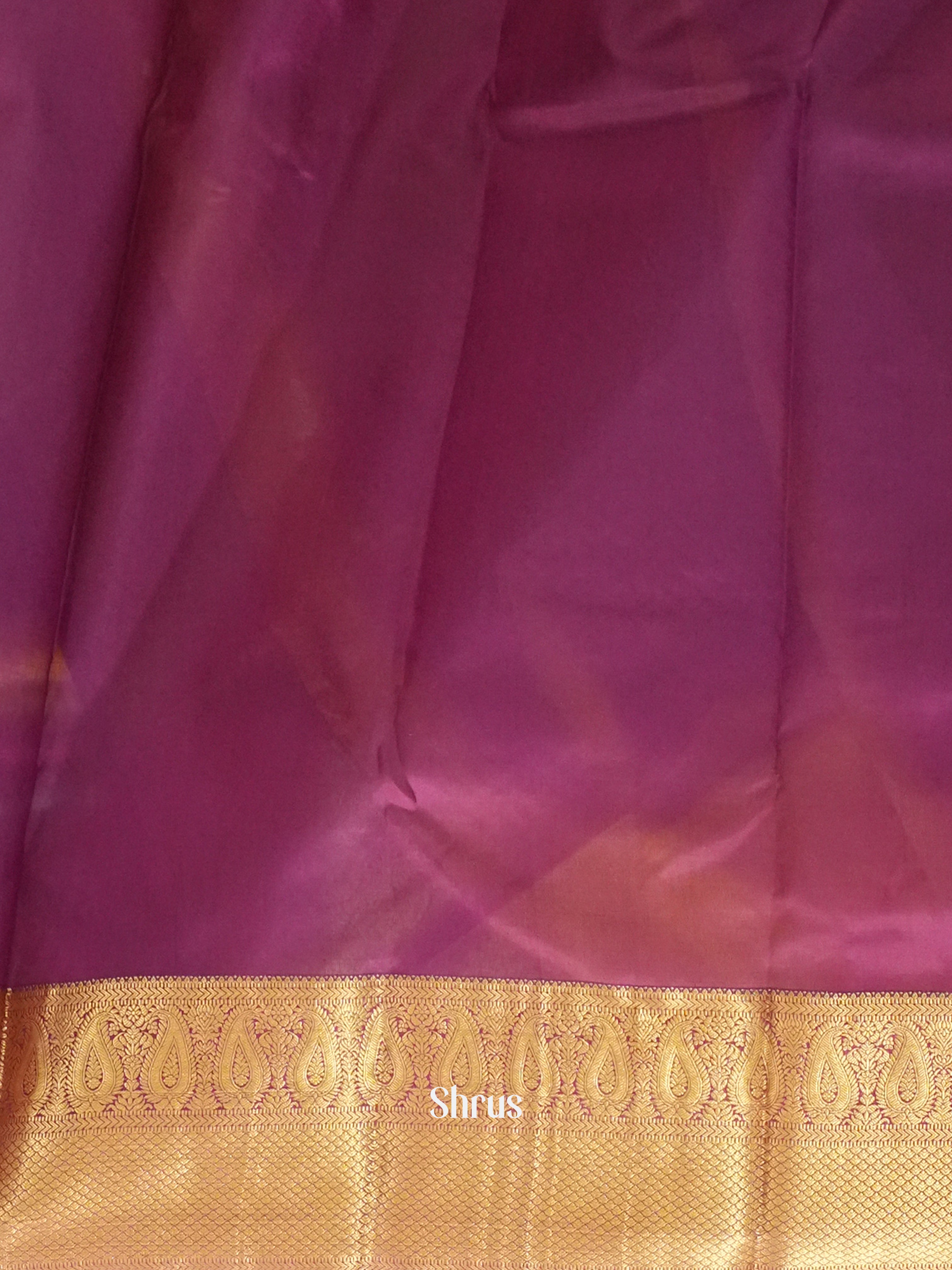 Mambazha Yellow & Purple - Kanchipuram silk Saree