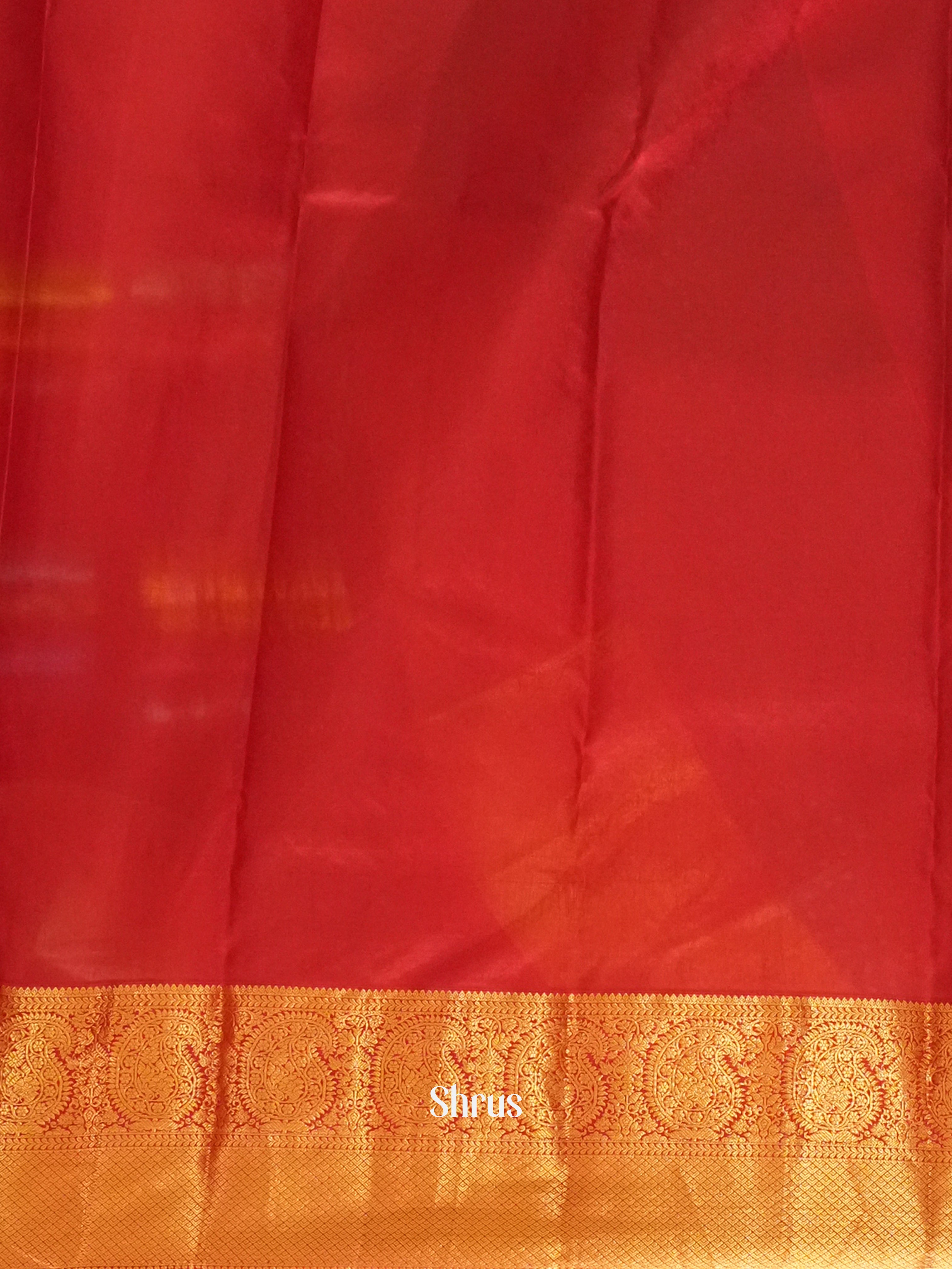 Green & Red - Kanchipuram silk Saree