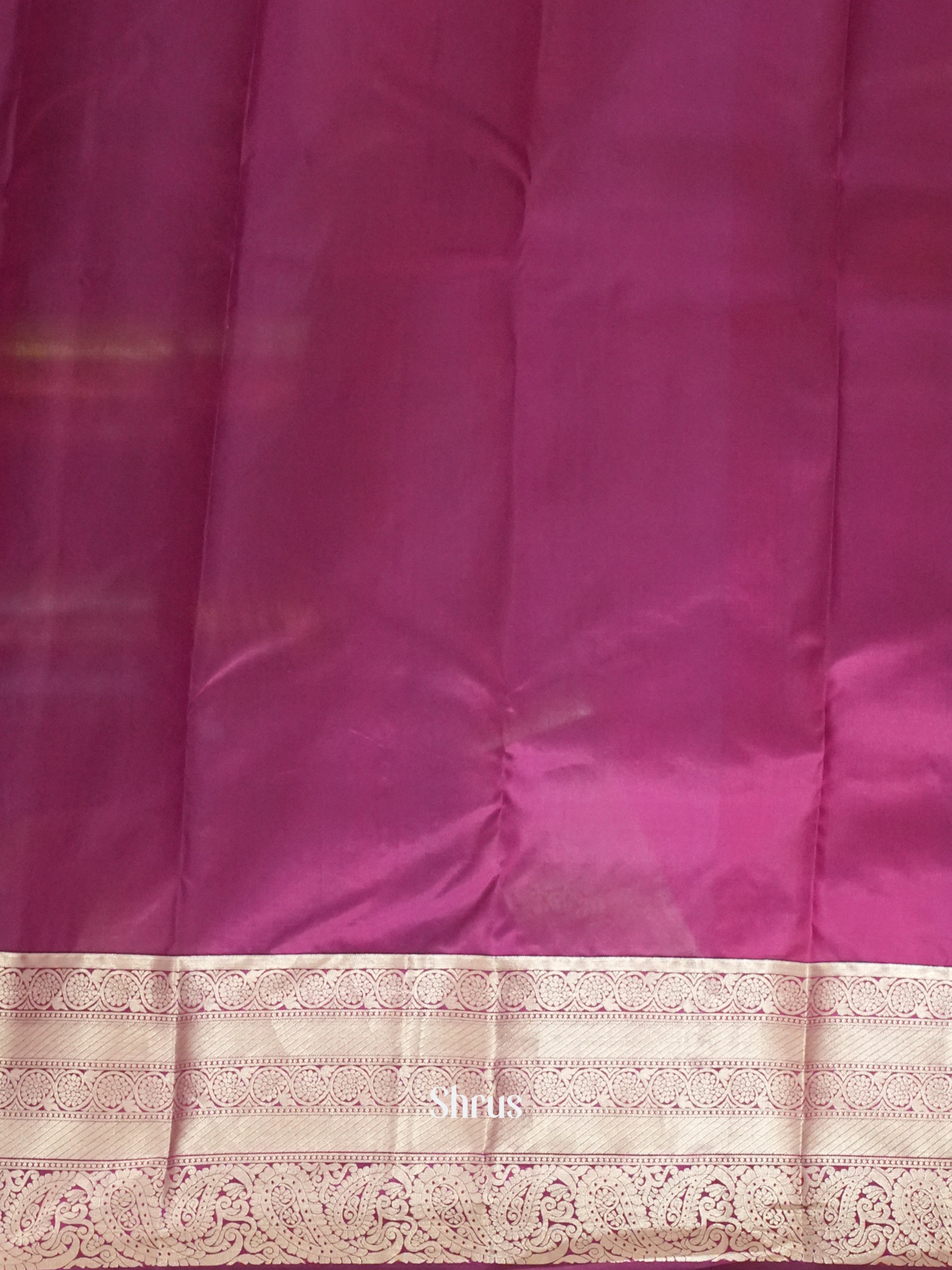 Red & Purple  - Kanchipuram silk Saree