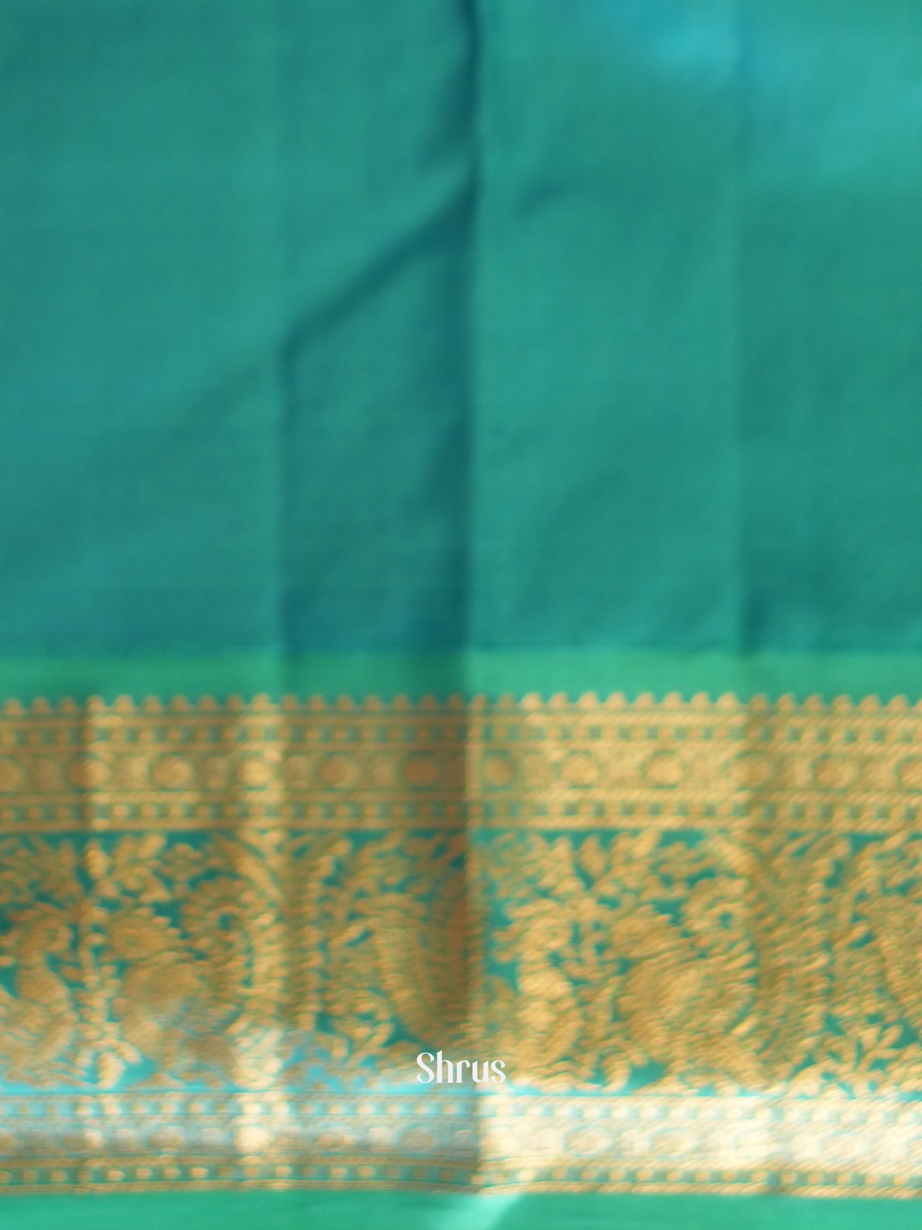 Red & Teal - Kanchipuram silk Saree