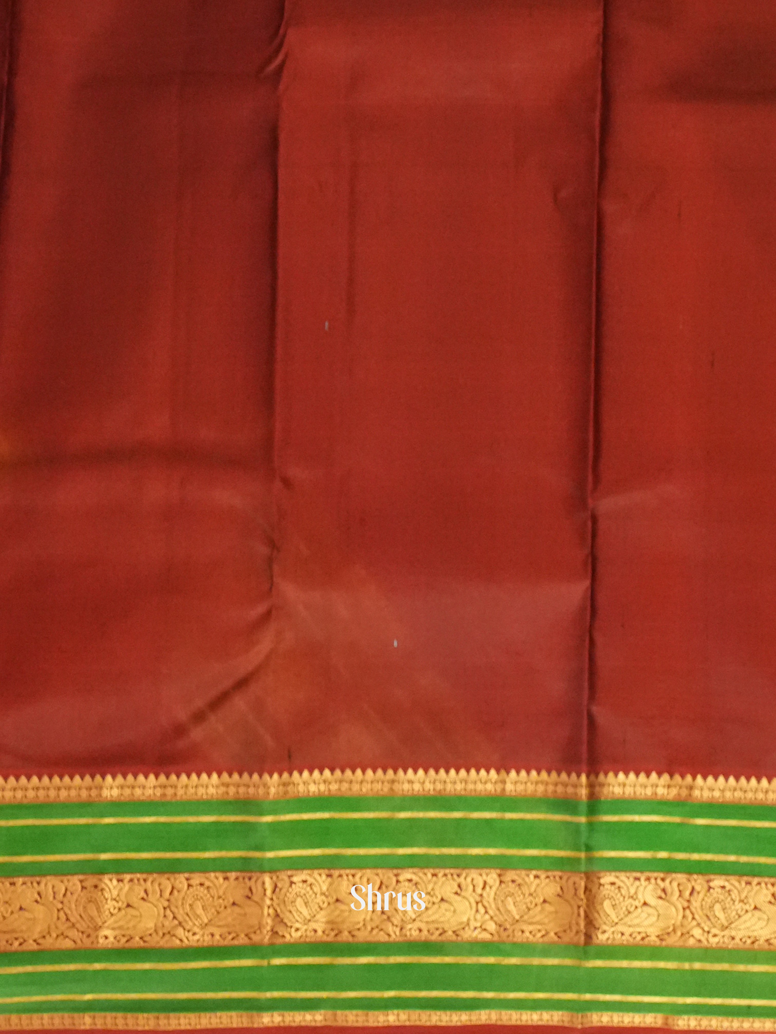 Blue & Maroon - Kanchipuram silk Saree