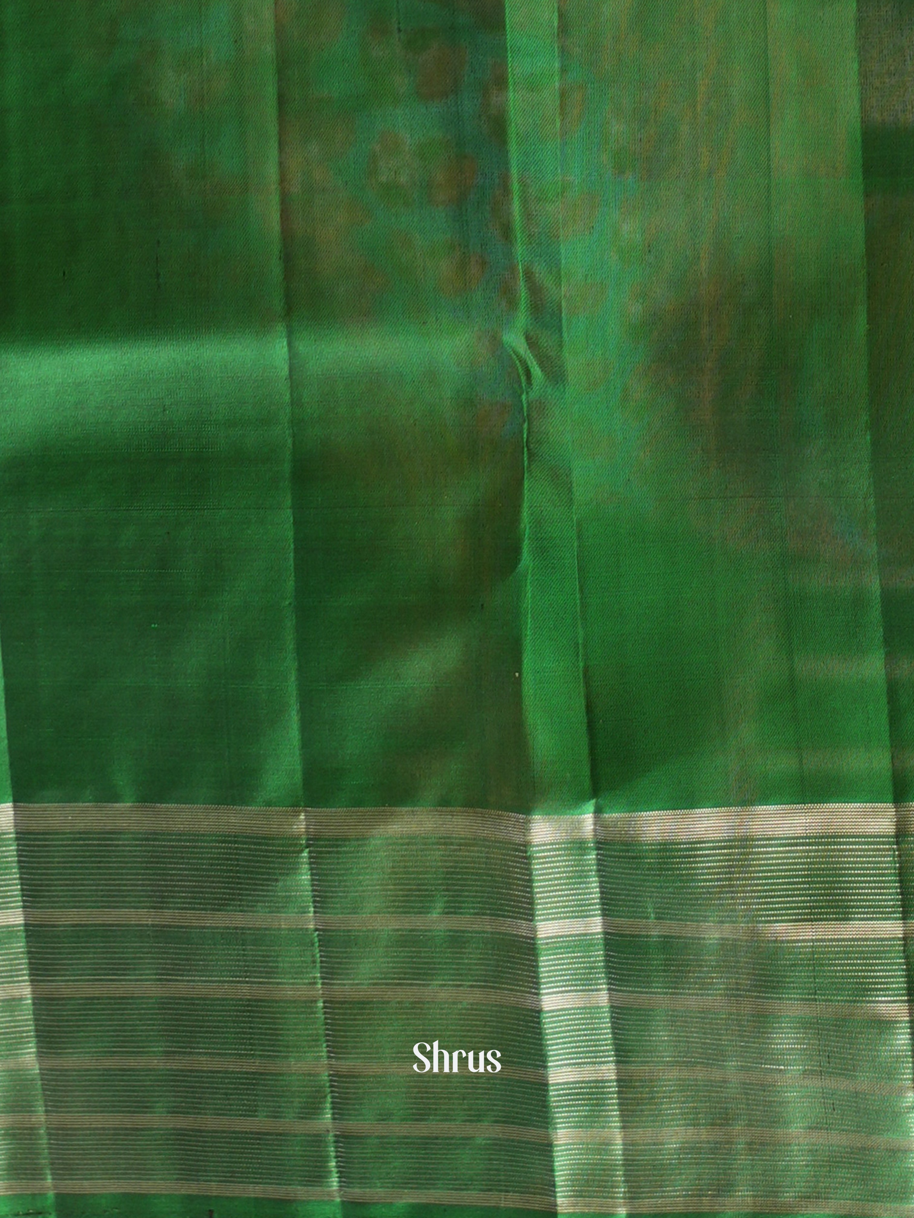 Yellow & Green - Soft Silk Saree