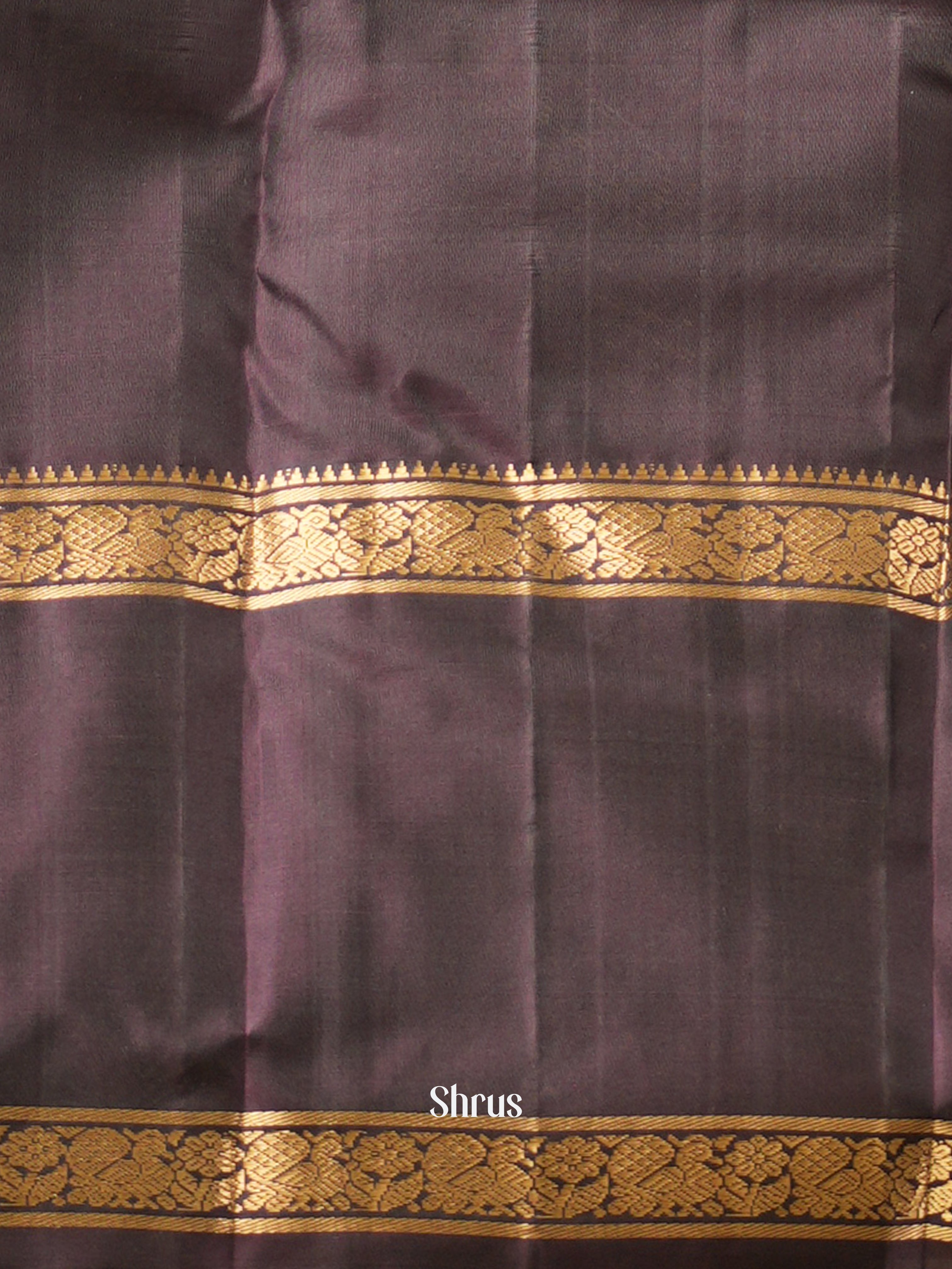 Yellow & Black - Soft Silk Saree