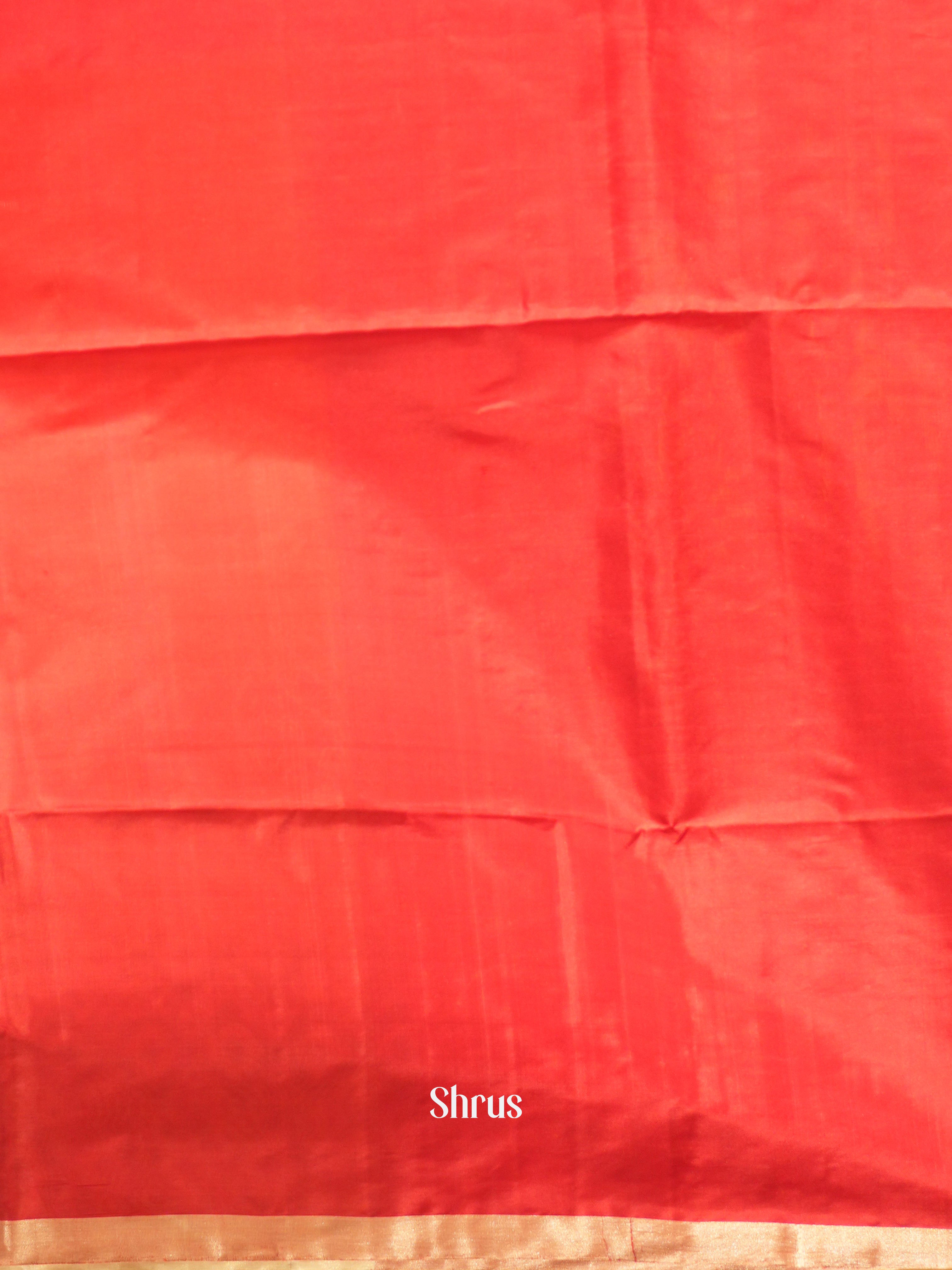 Red , Yellow , Grey - Soft Silk Saree