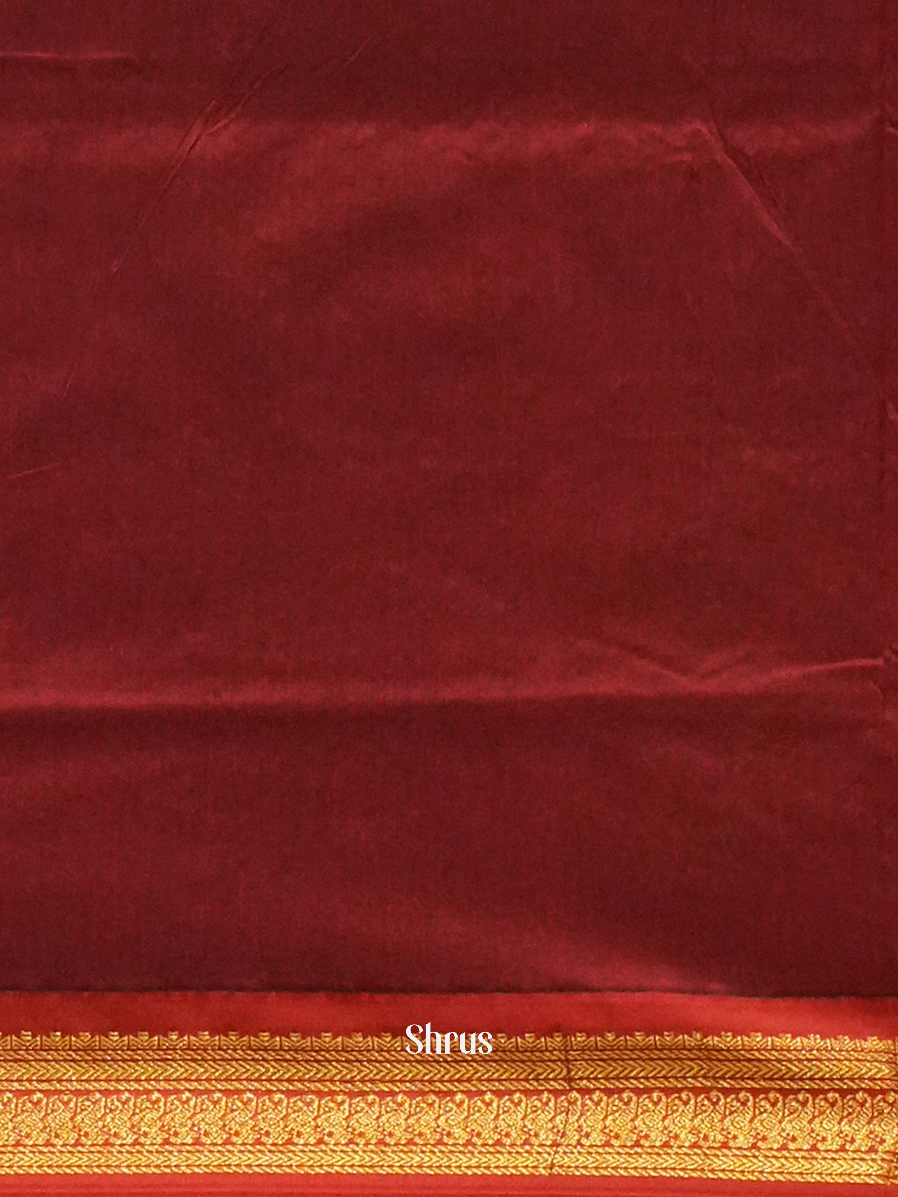 Grey & Maroon- Kalyani Cotton Saree