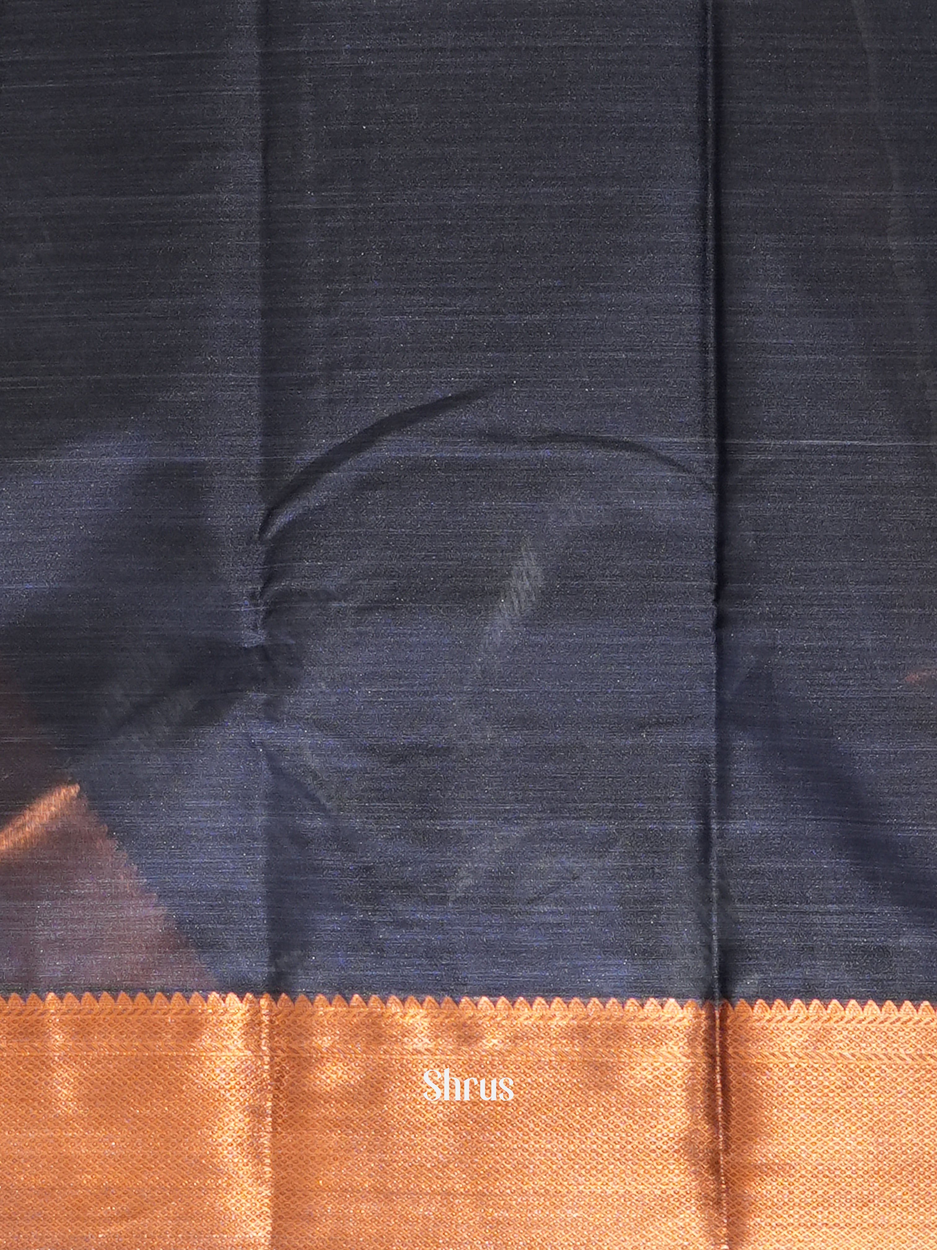 Blue (Single Tone) - Kanchipuram-halfpure Saree