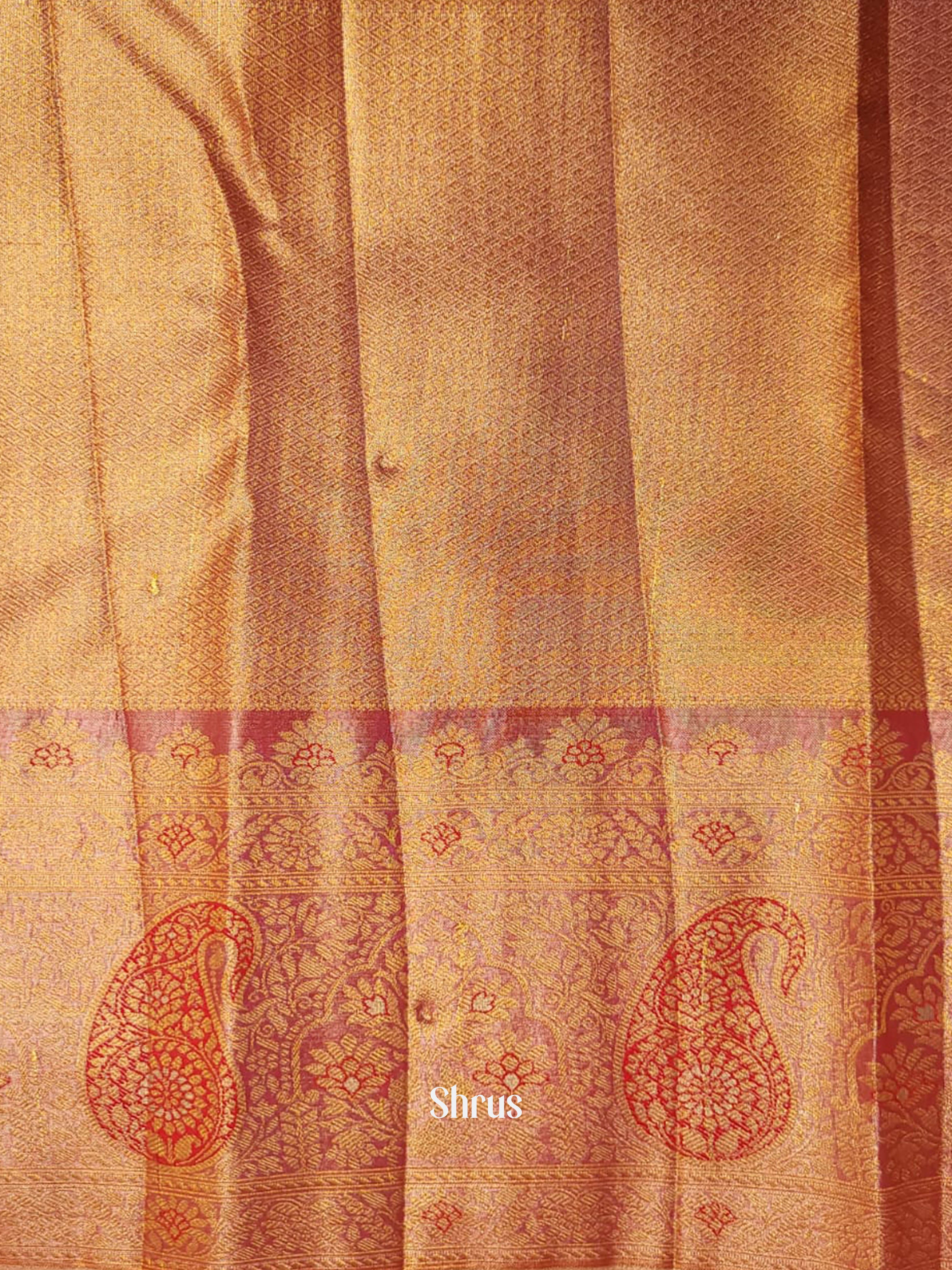 Pink (Single Tone)- Kanchipuram-halfpure Saree