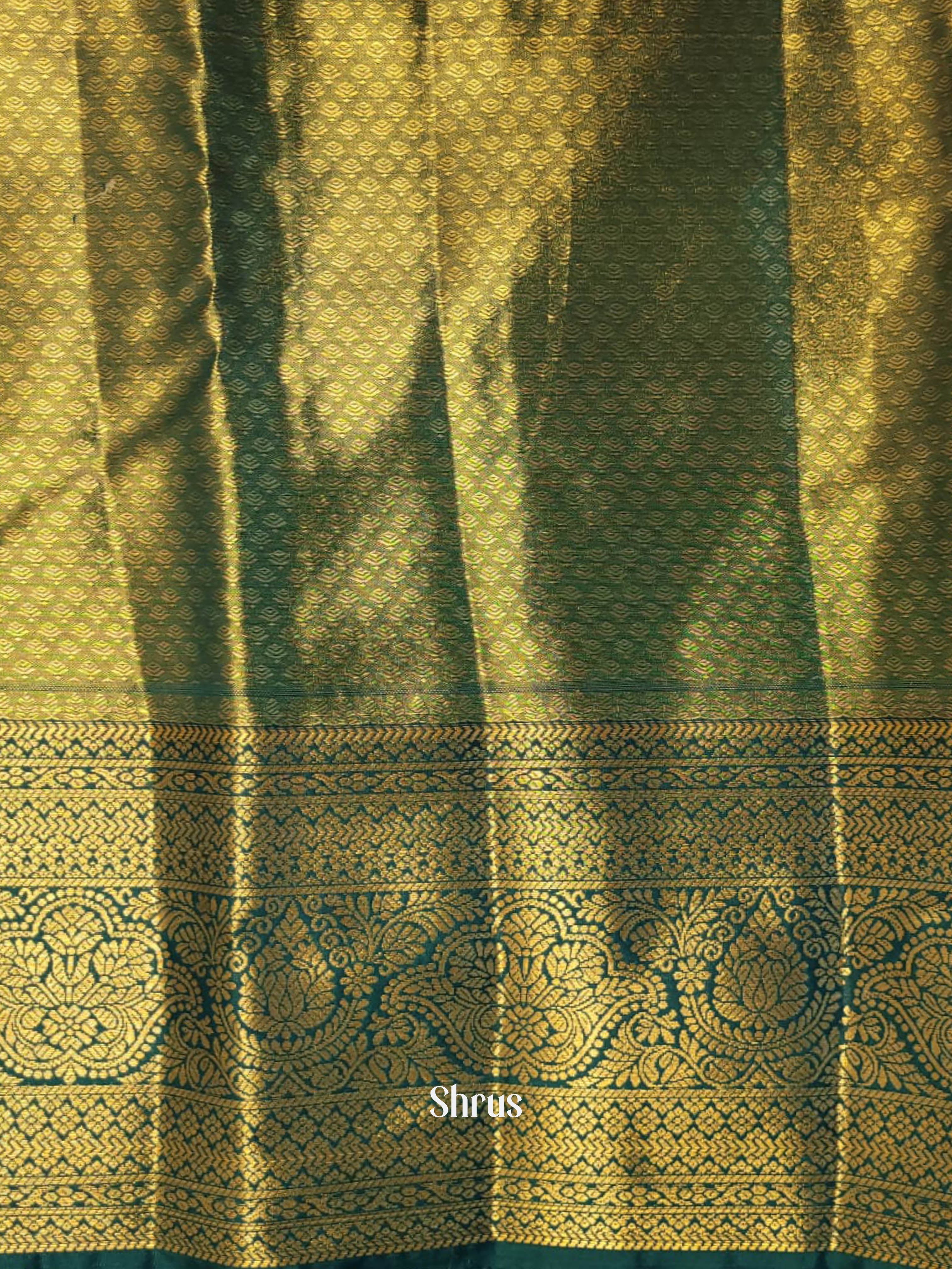 Pink & Green - Kanchipuram-halfpure Saree