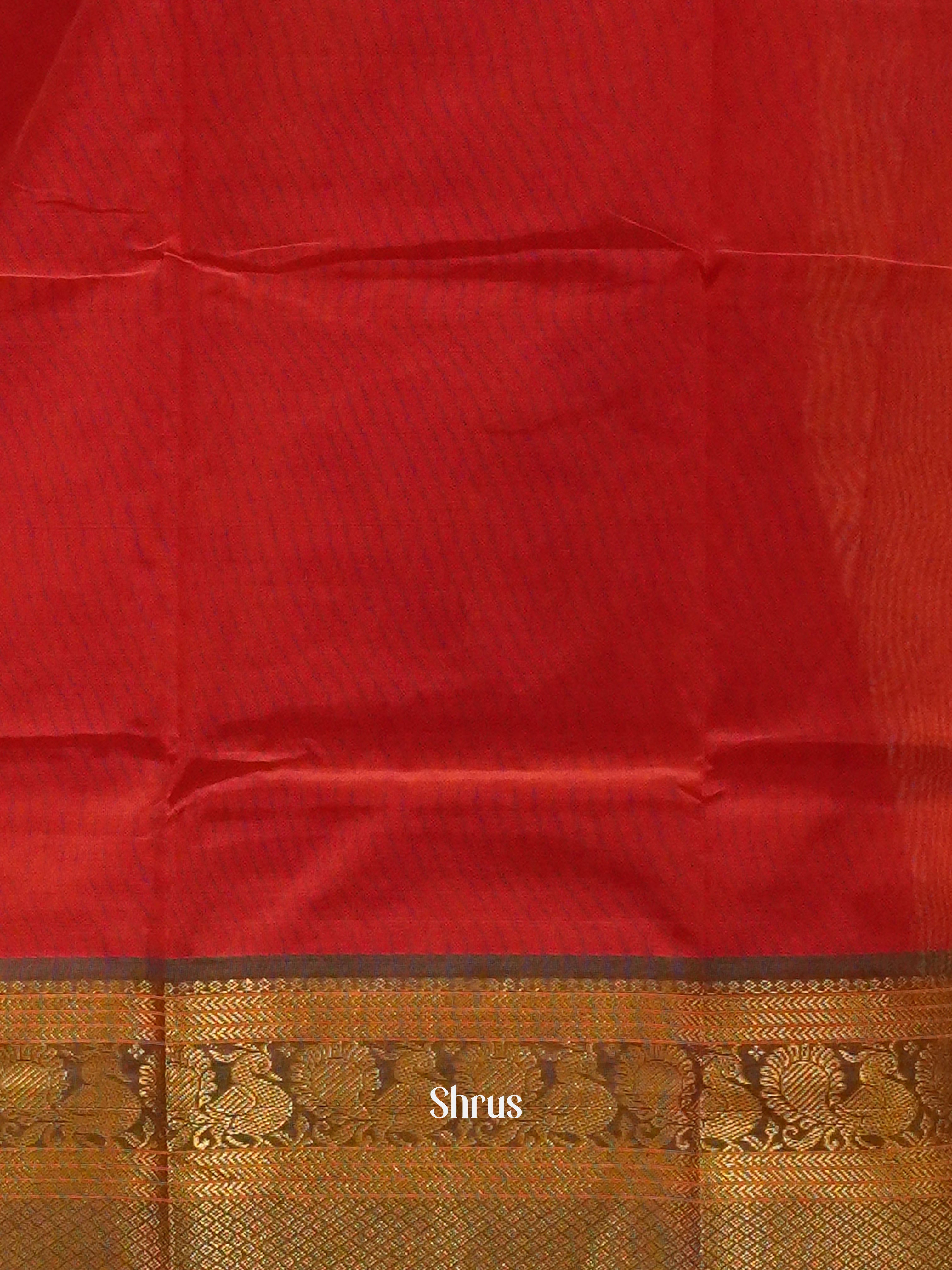 Red &  Green - Narayanpet Cotton Saree