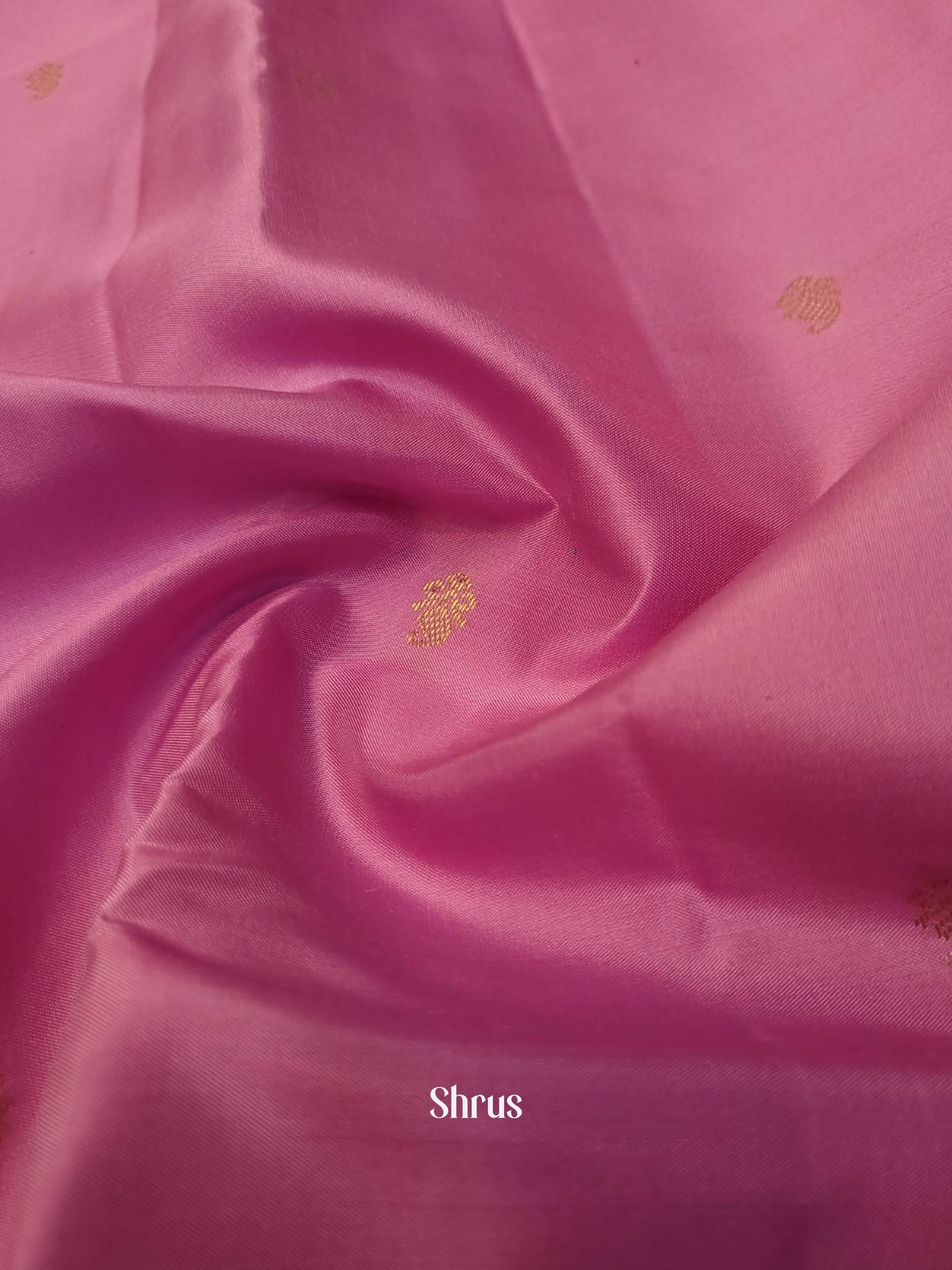 Pink & Green - Kanchipuram silk Saree