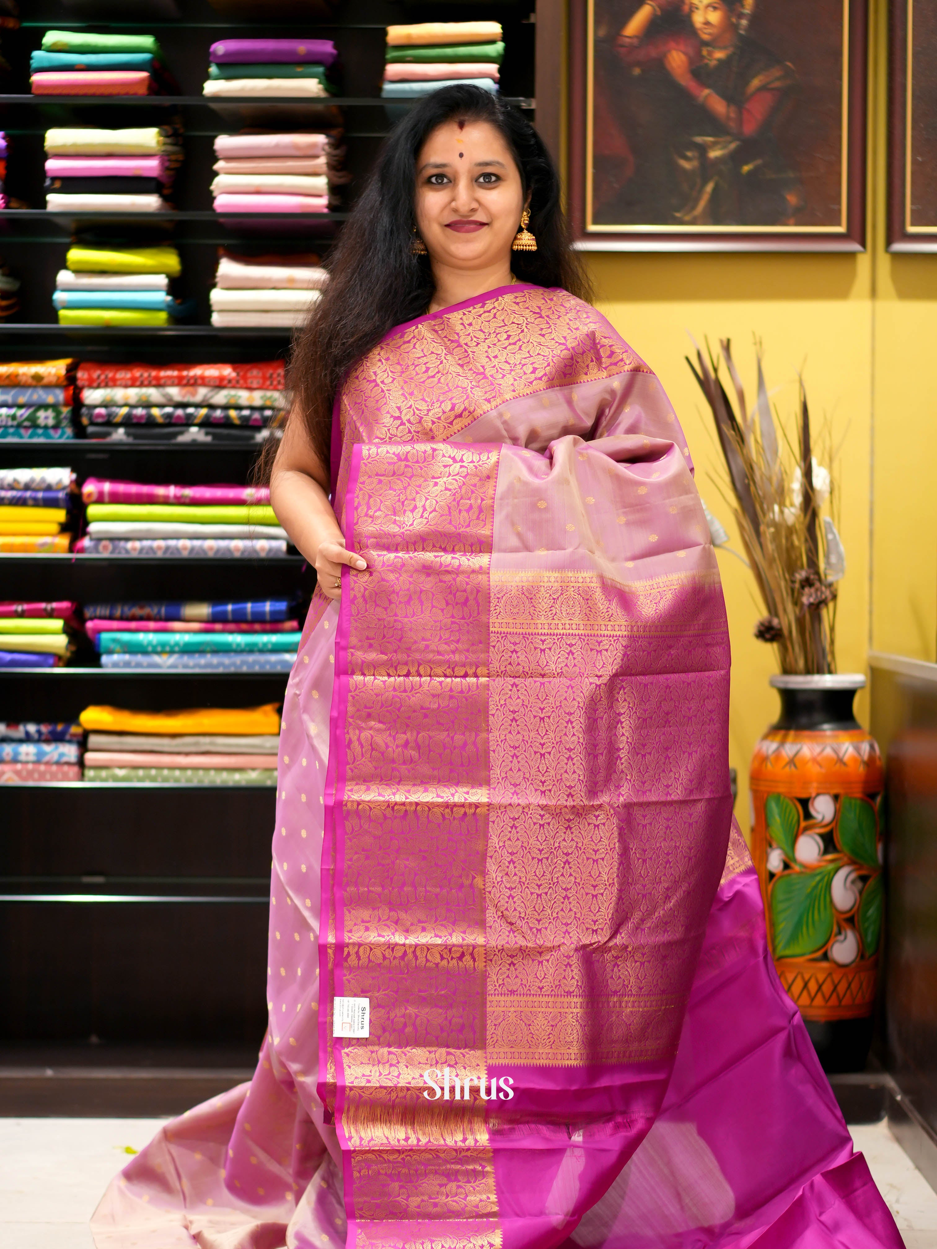 CGS18165 - Kanchipuram halfpure Saree