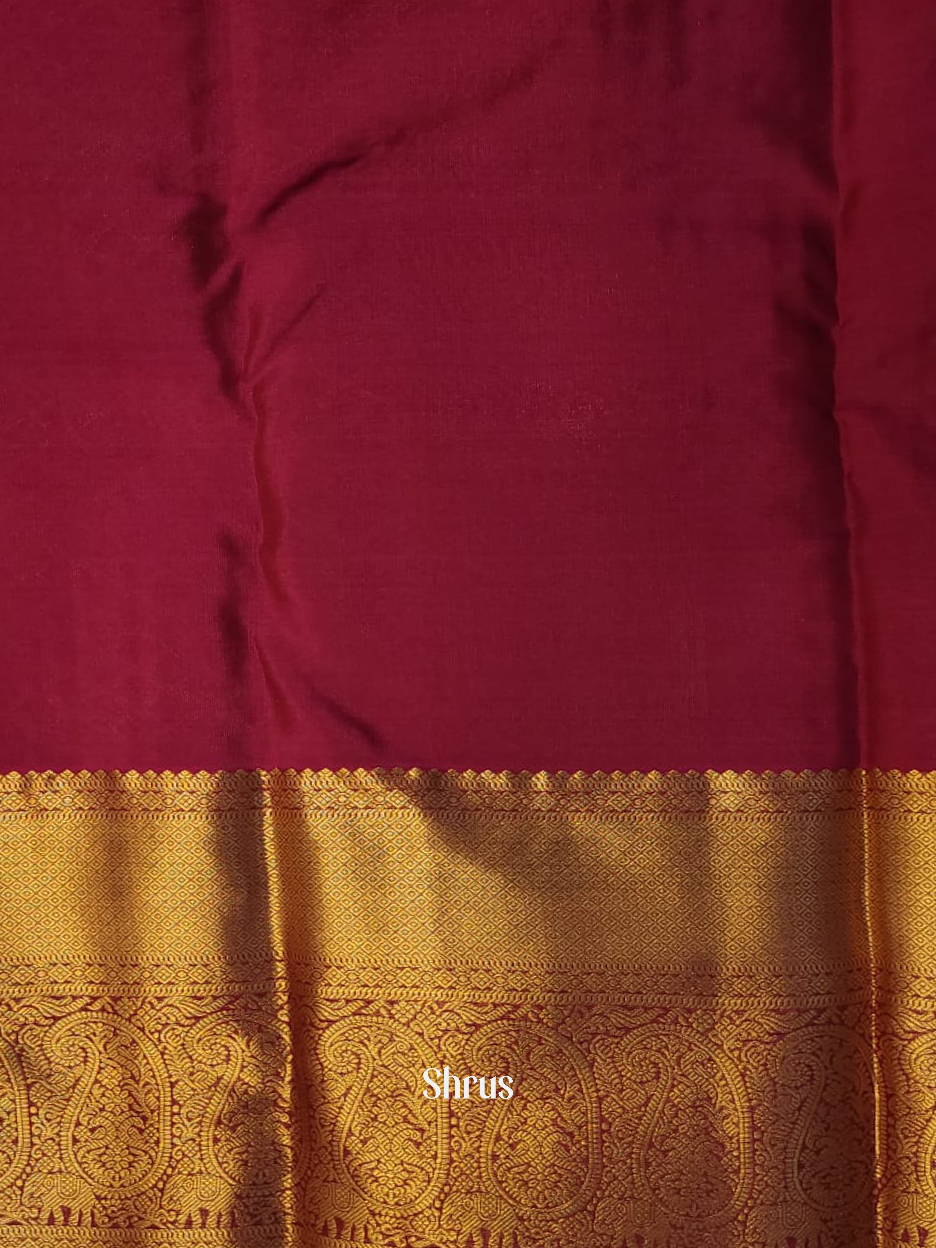 Brown & Pink - Kanchipuram-halfpure Saree