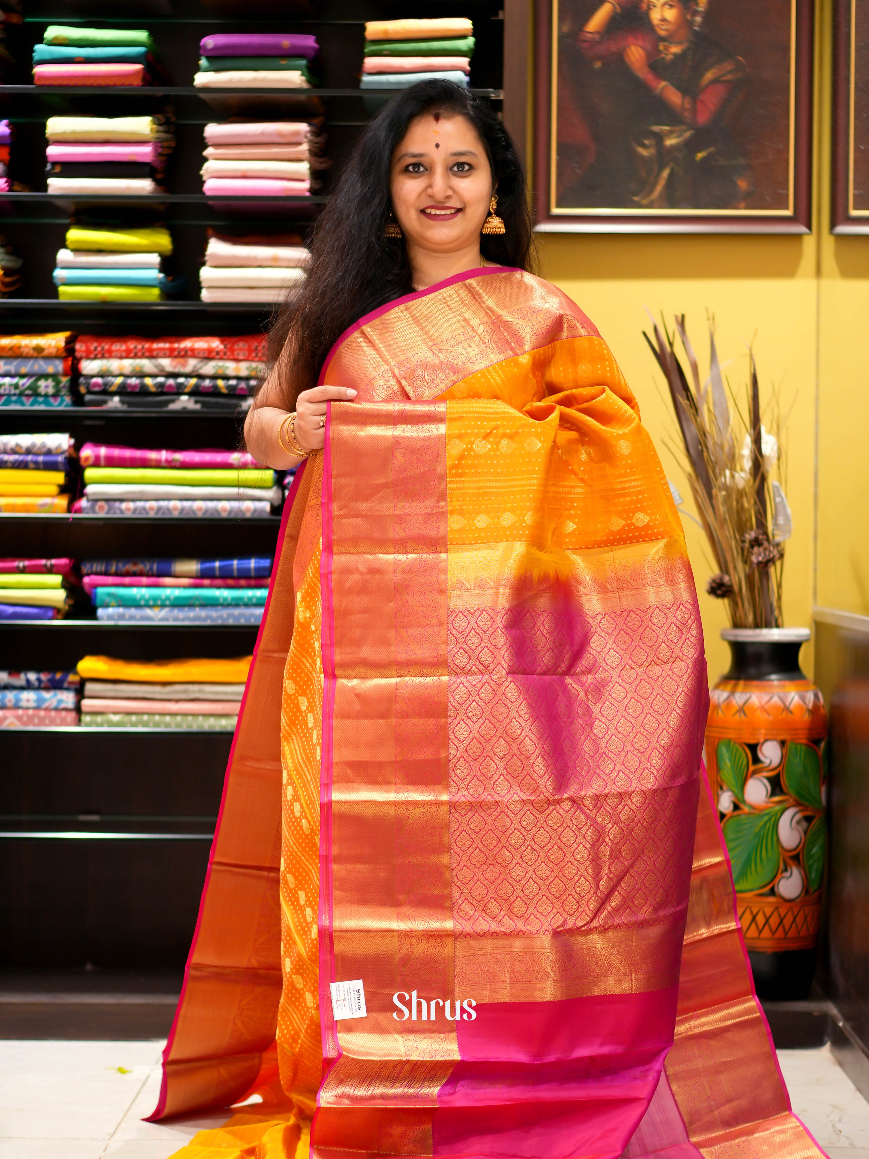 CGS18181 - Kanchipuram halfpure Saree