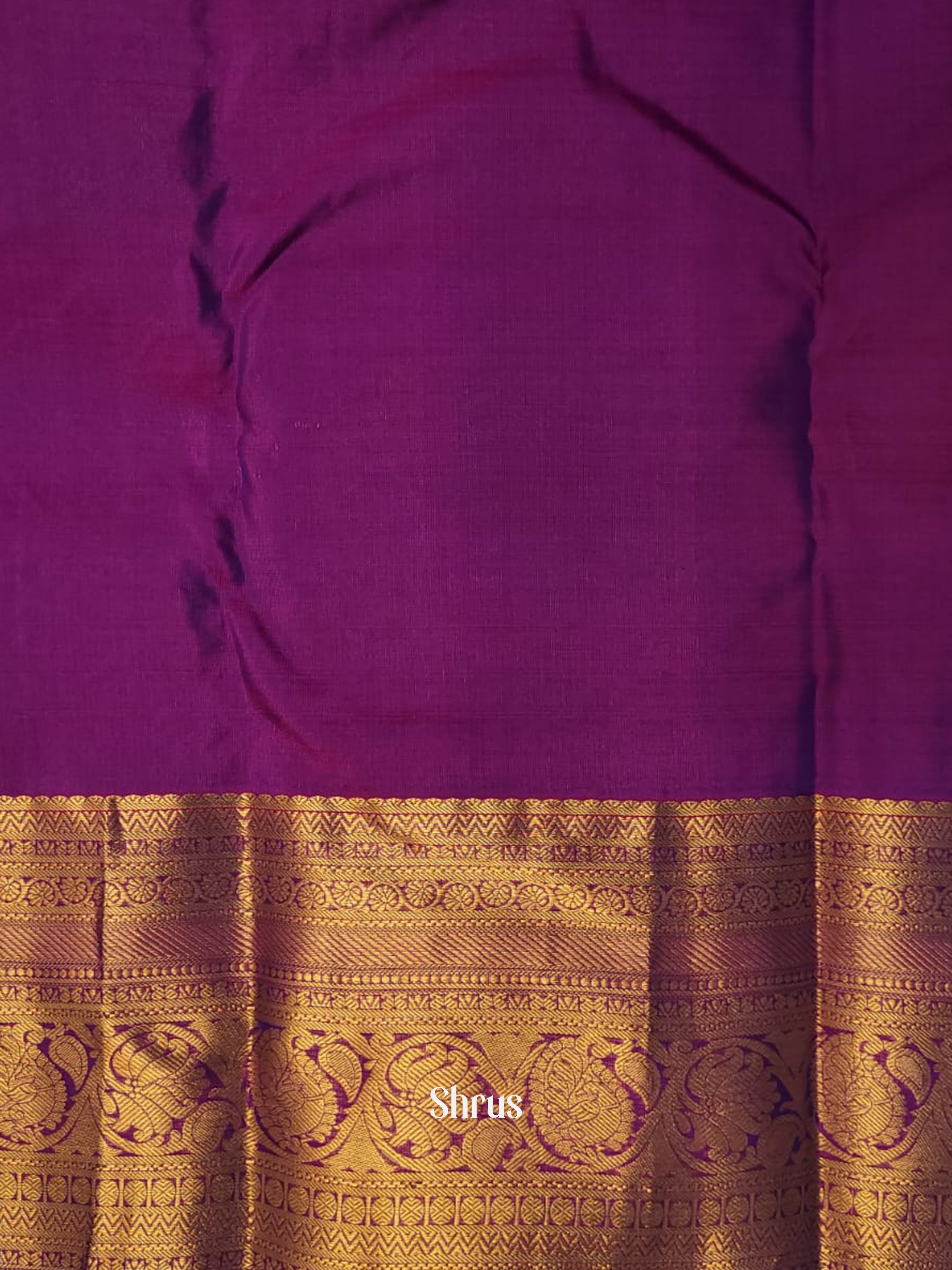 Blue & Purple- Kanchipuram-halfpure Saree