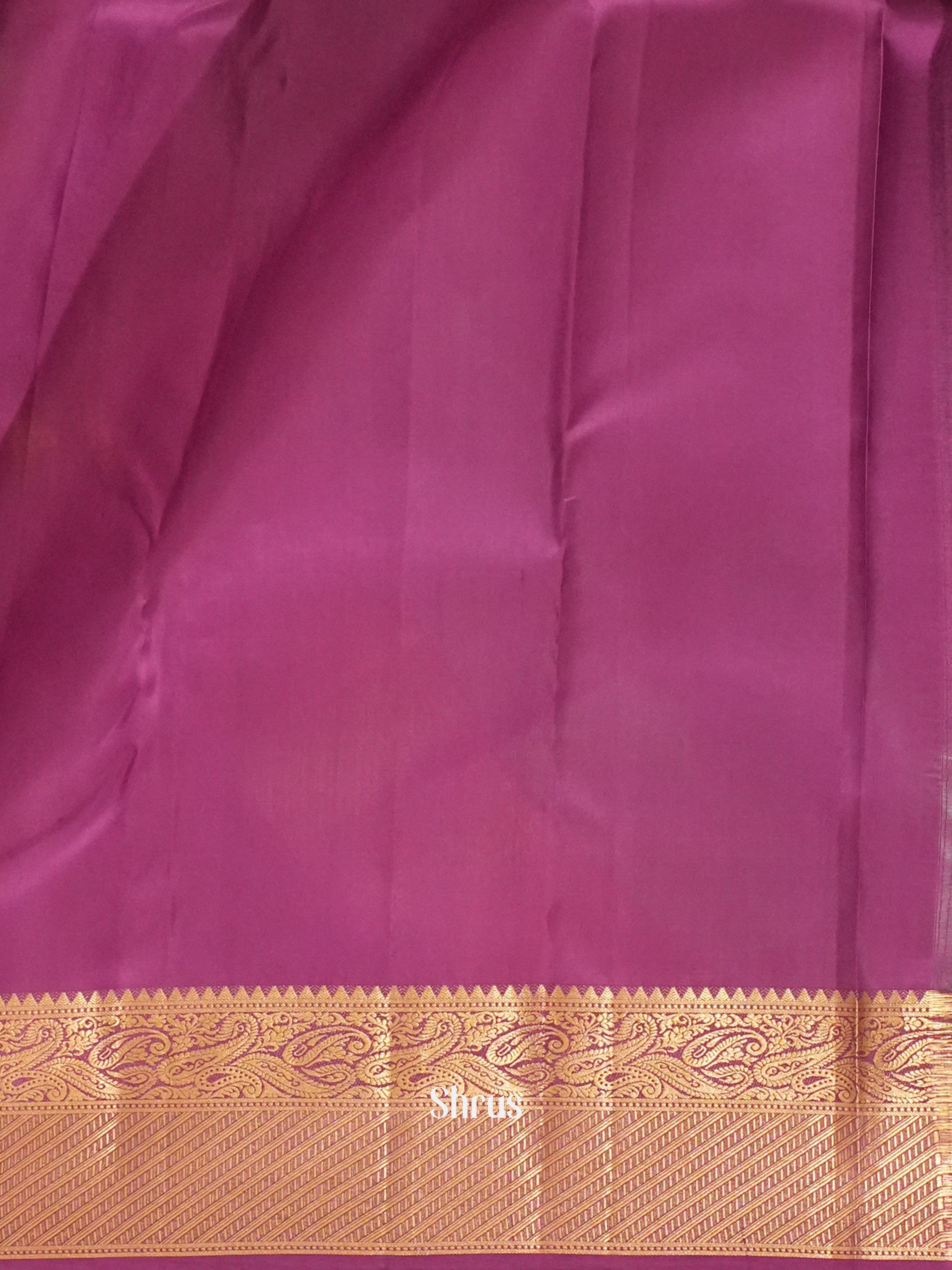 Teal & Purple - Kanchipuram silk Saree