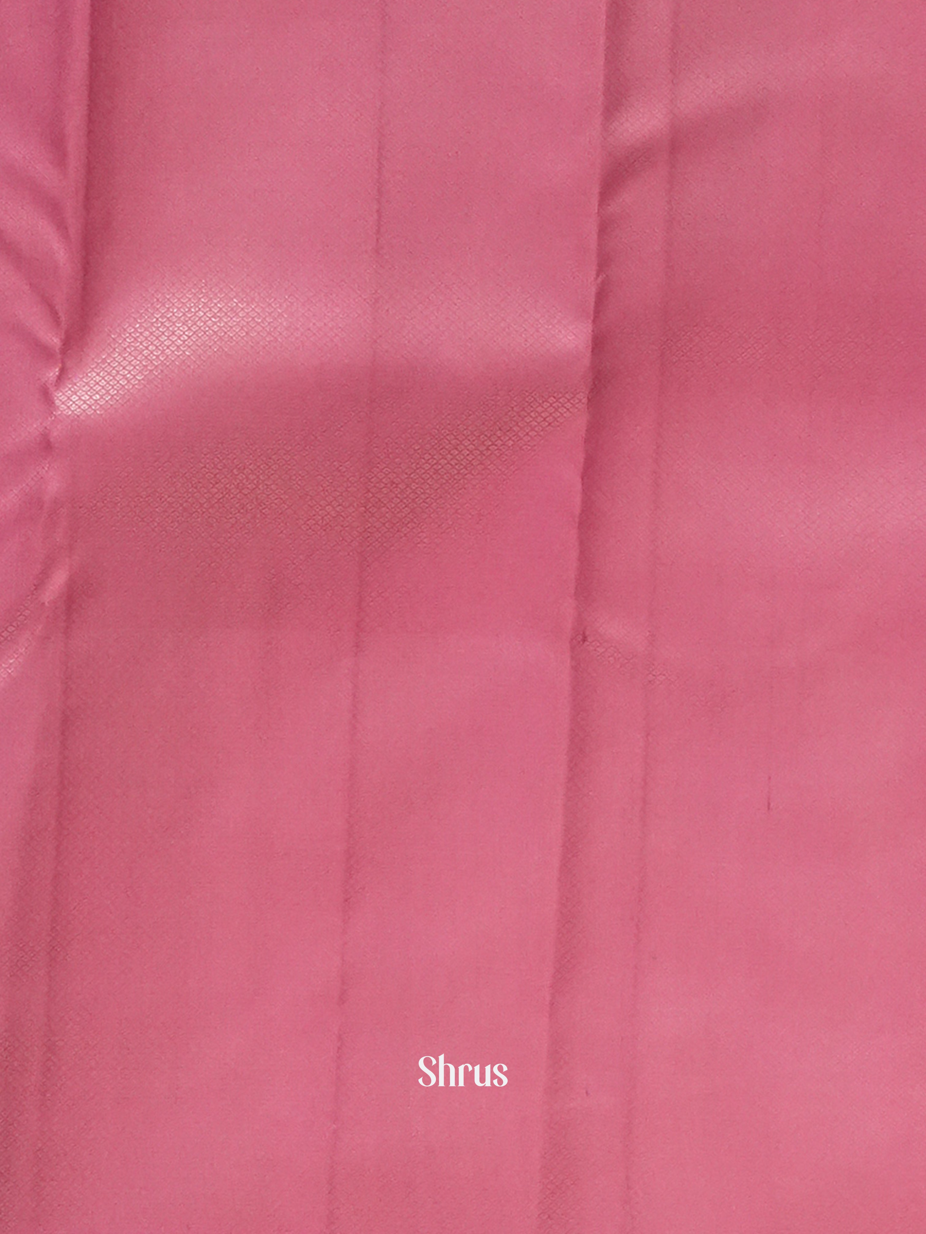 Beige & Pink  - Kanchipuram silk Saree