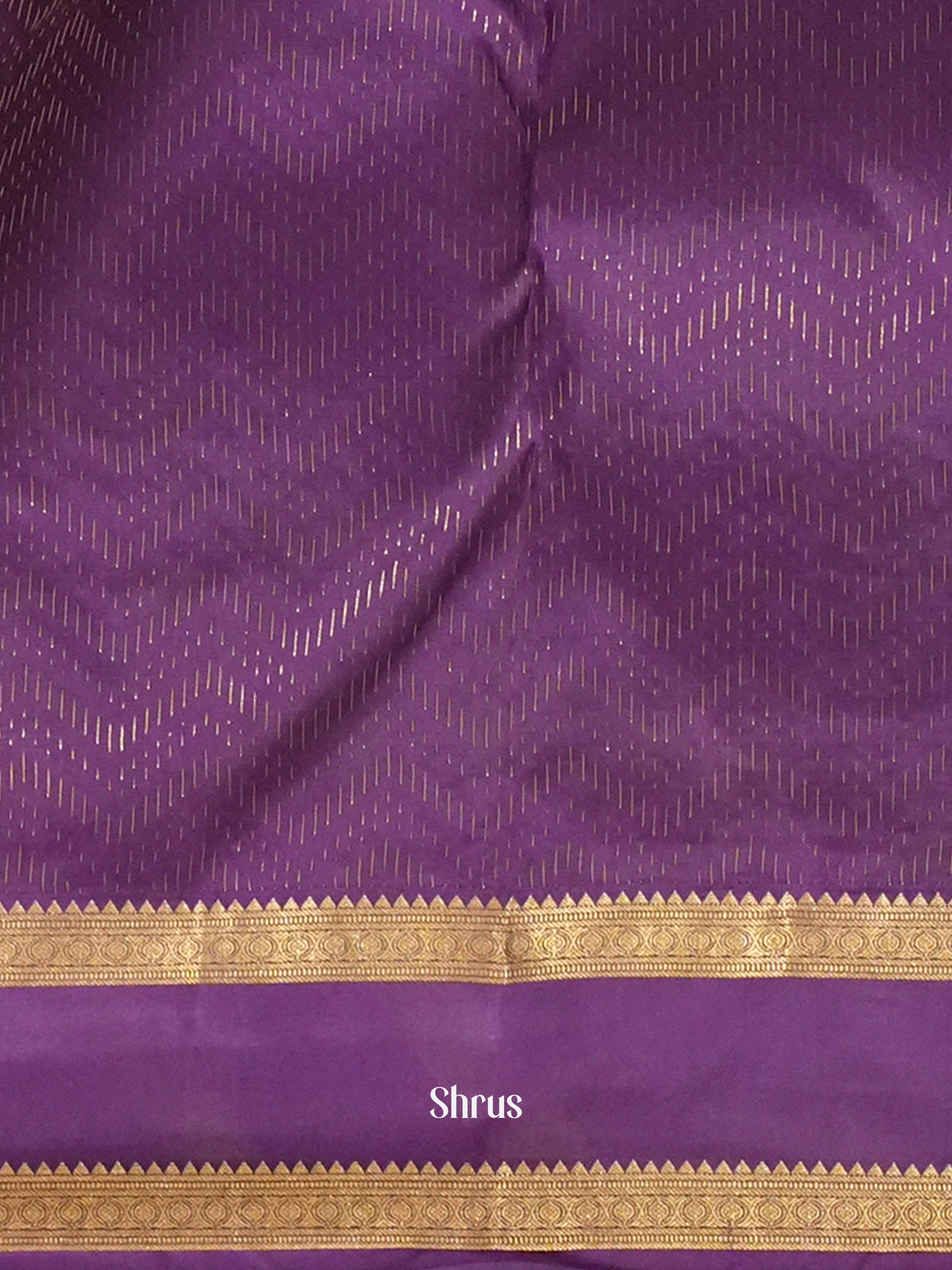 Green & Violet - Kanchipuram silk Saree