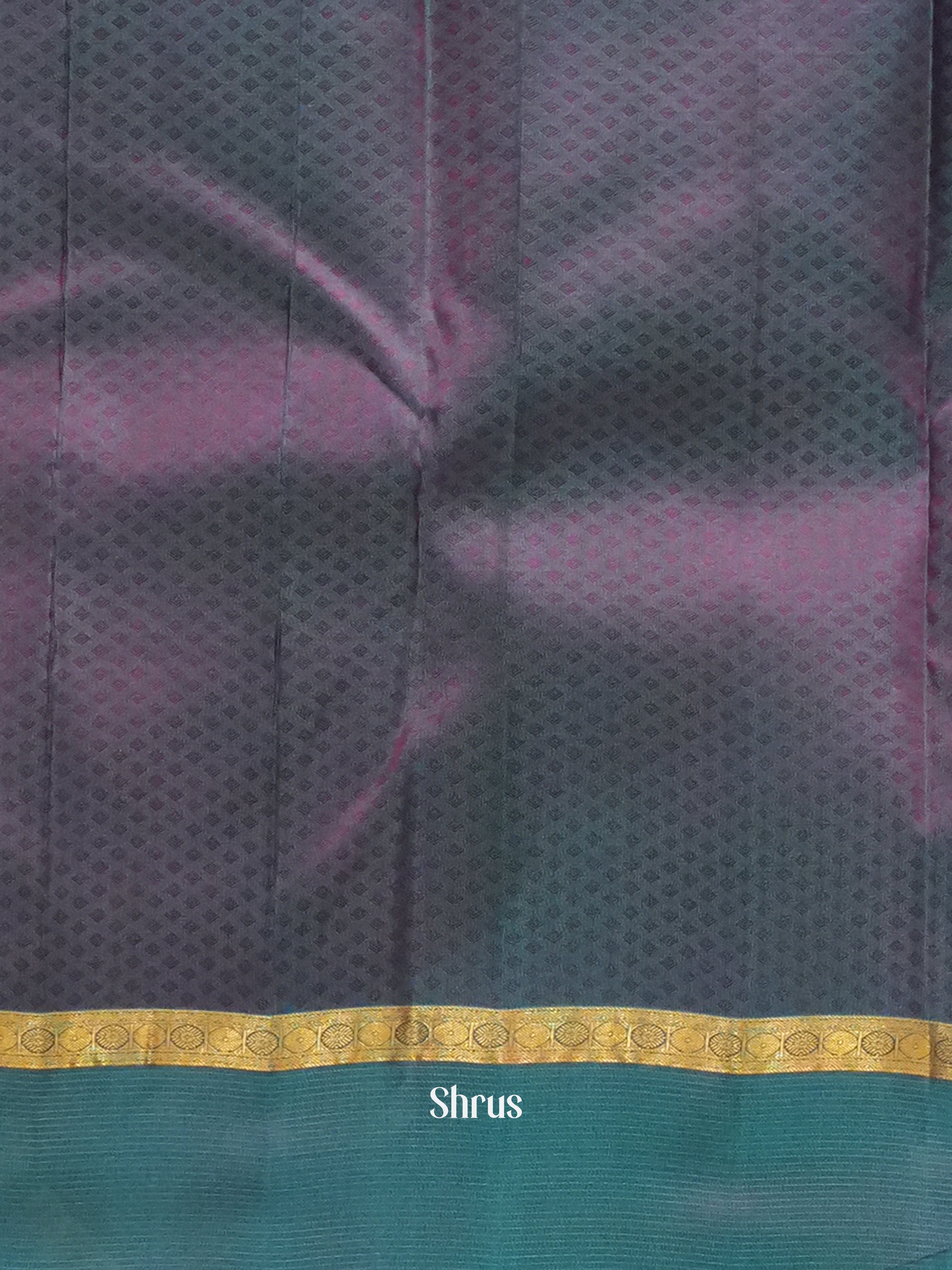 Purple & Blue - Kanchipuram silk Saree