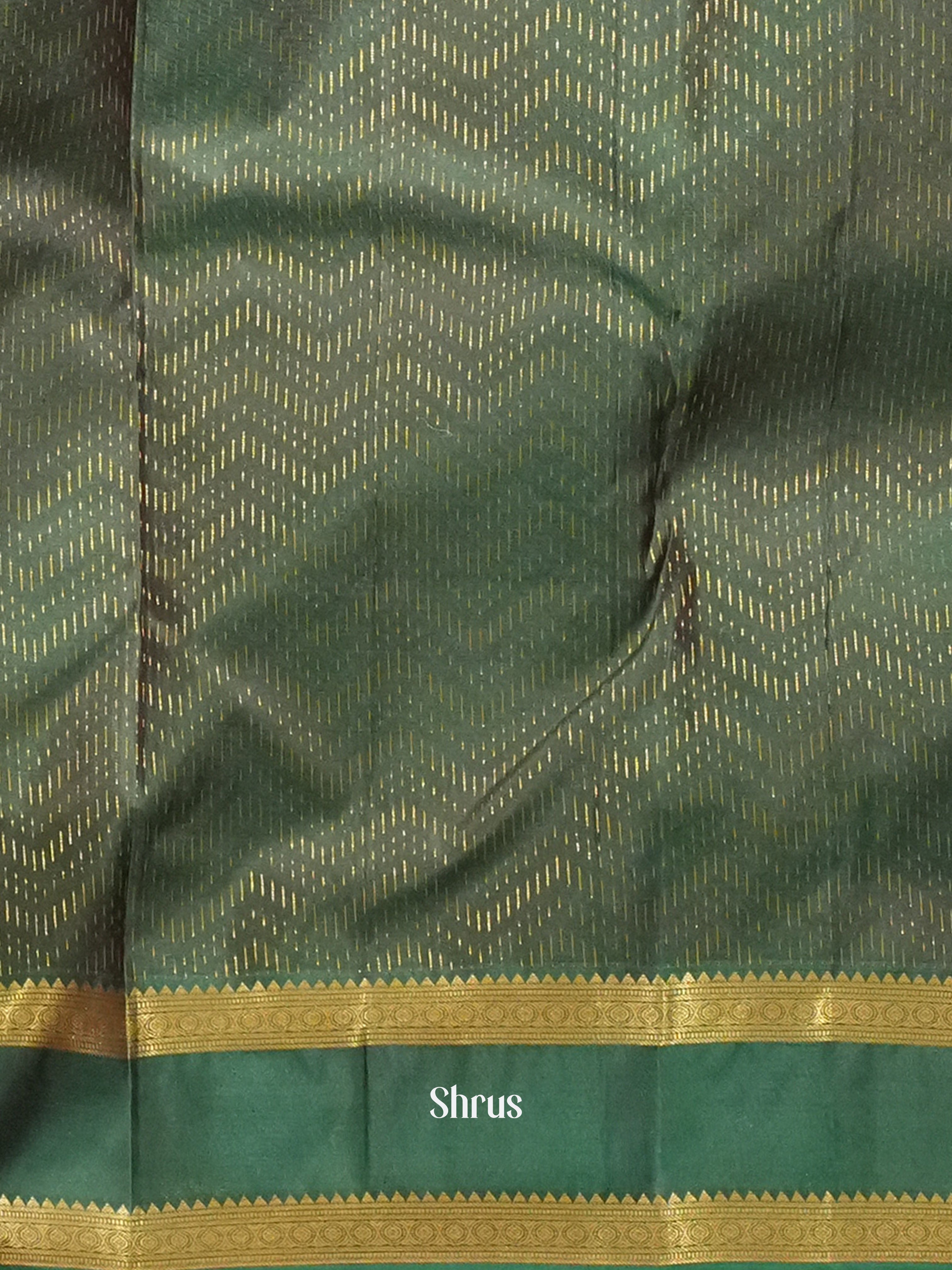 Purple & Green  - Kanchipuram silk Saree