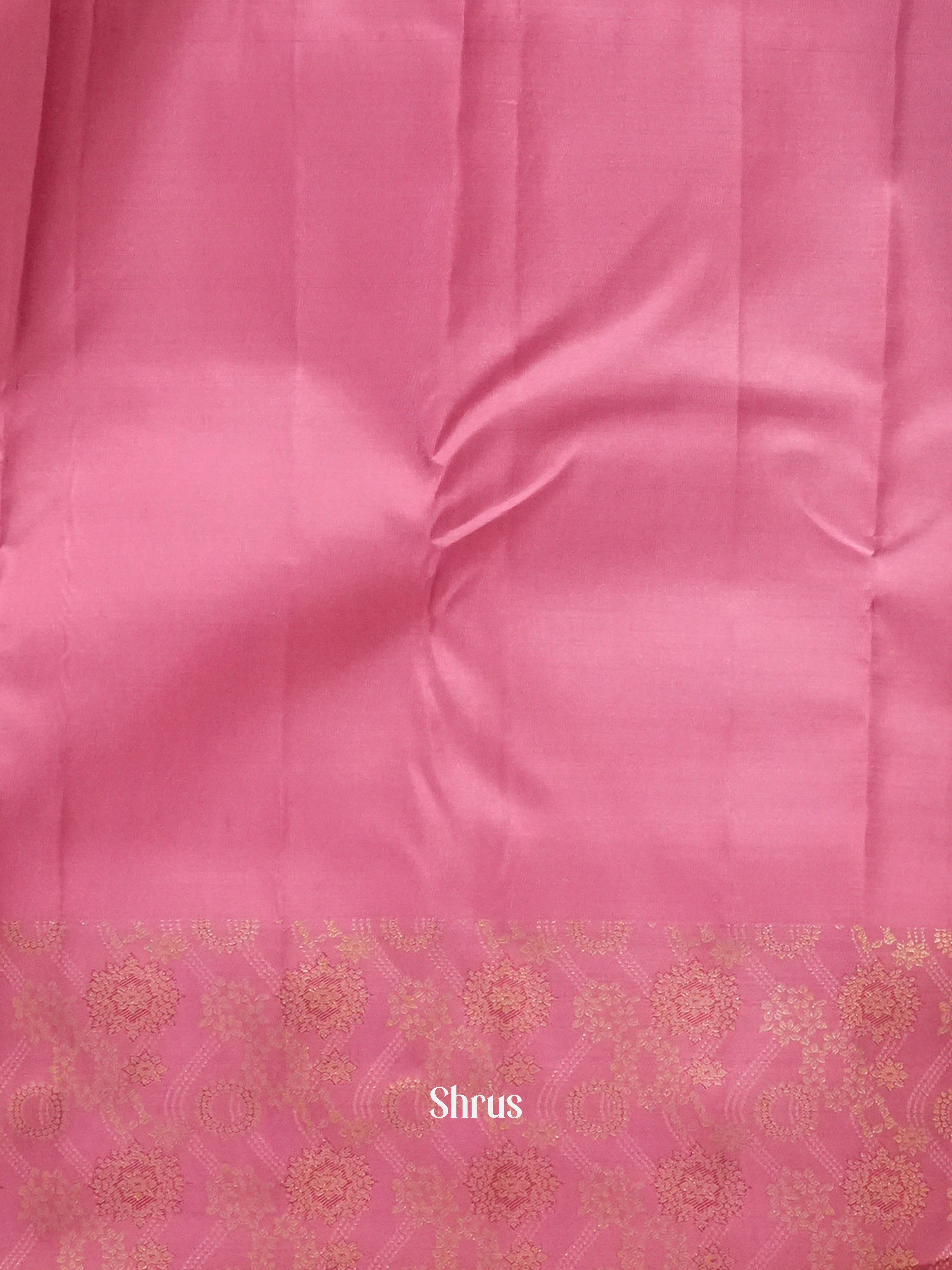 Peach & Pink  - Kanchipuram silk Saree