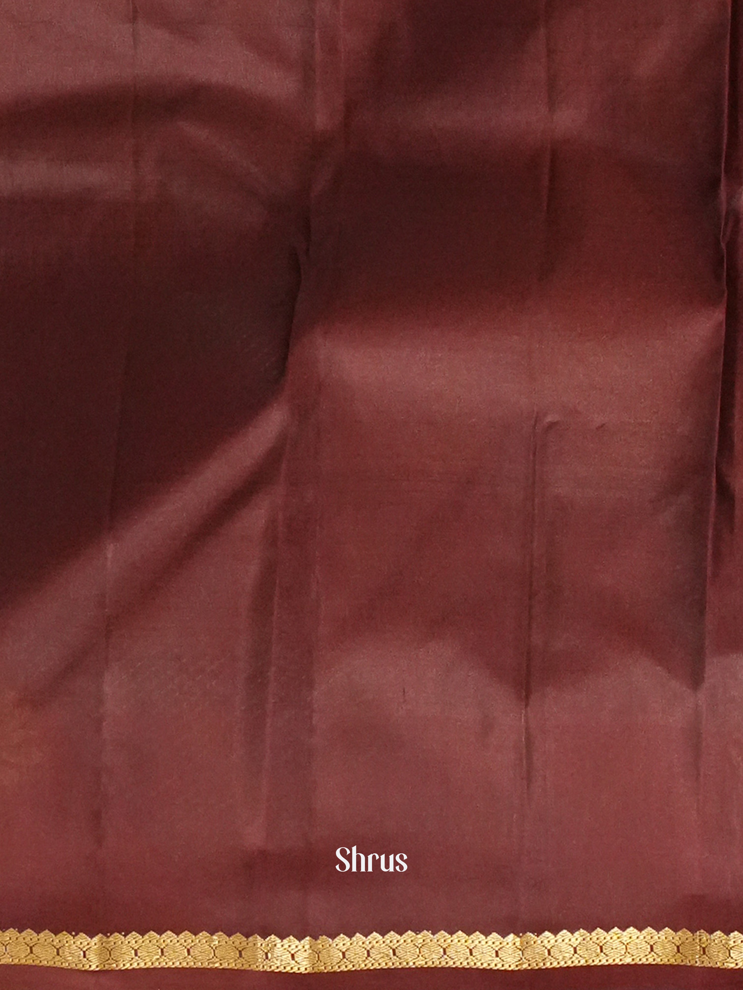 Blue & Brown - Kanchipuram silk Saree