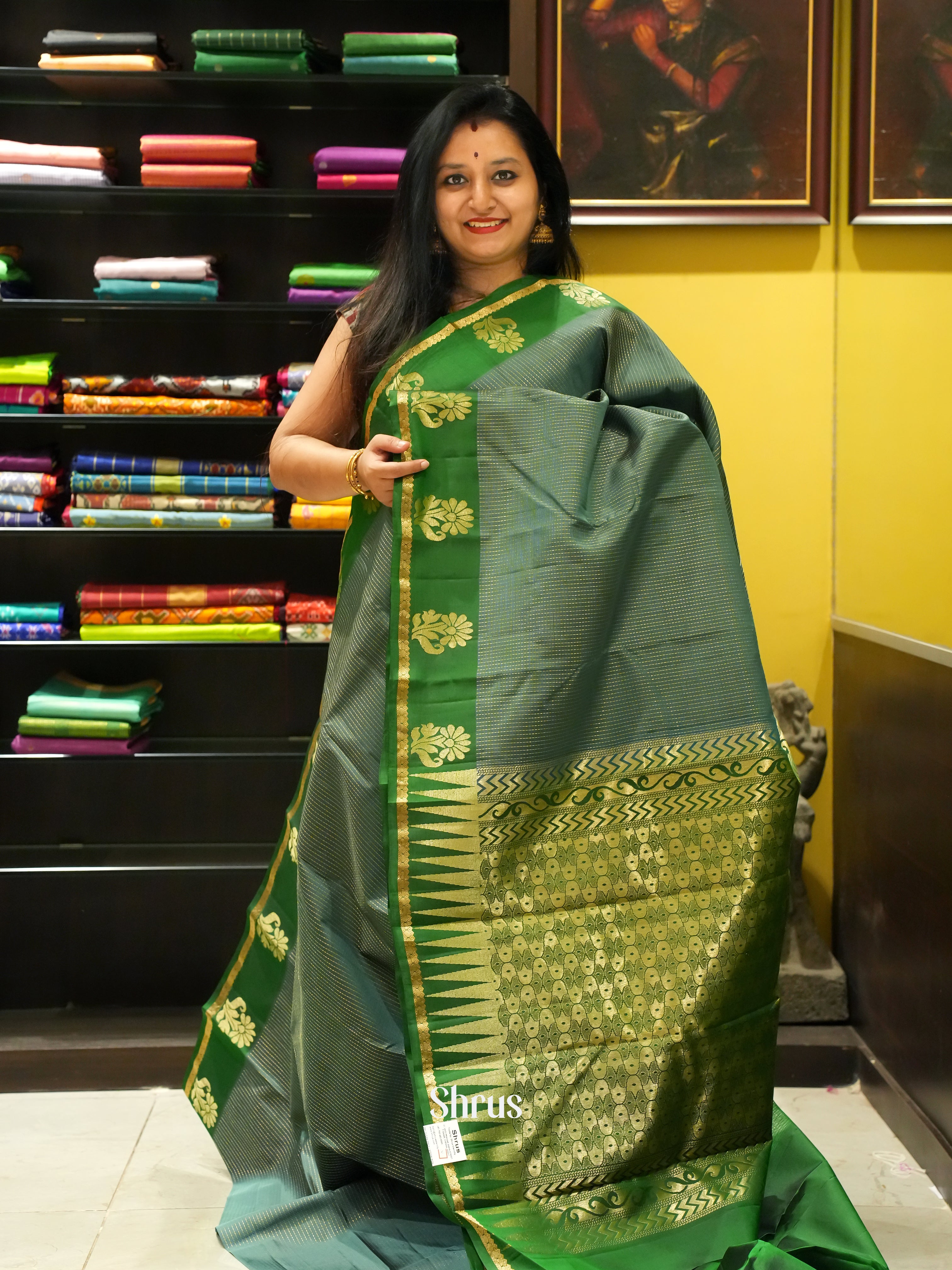 Green - Kanchipuram silk Saree