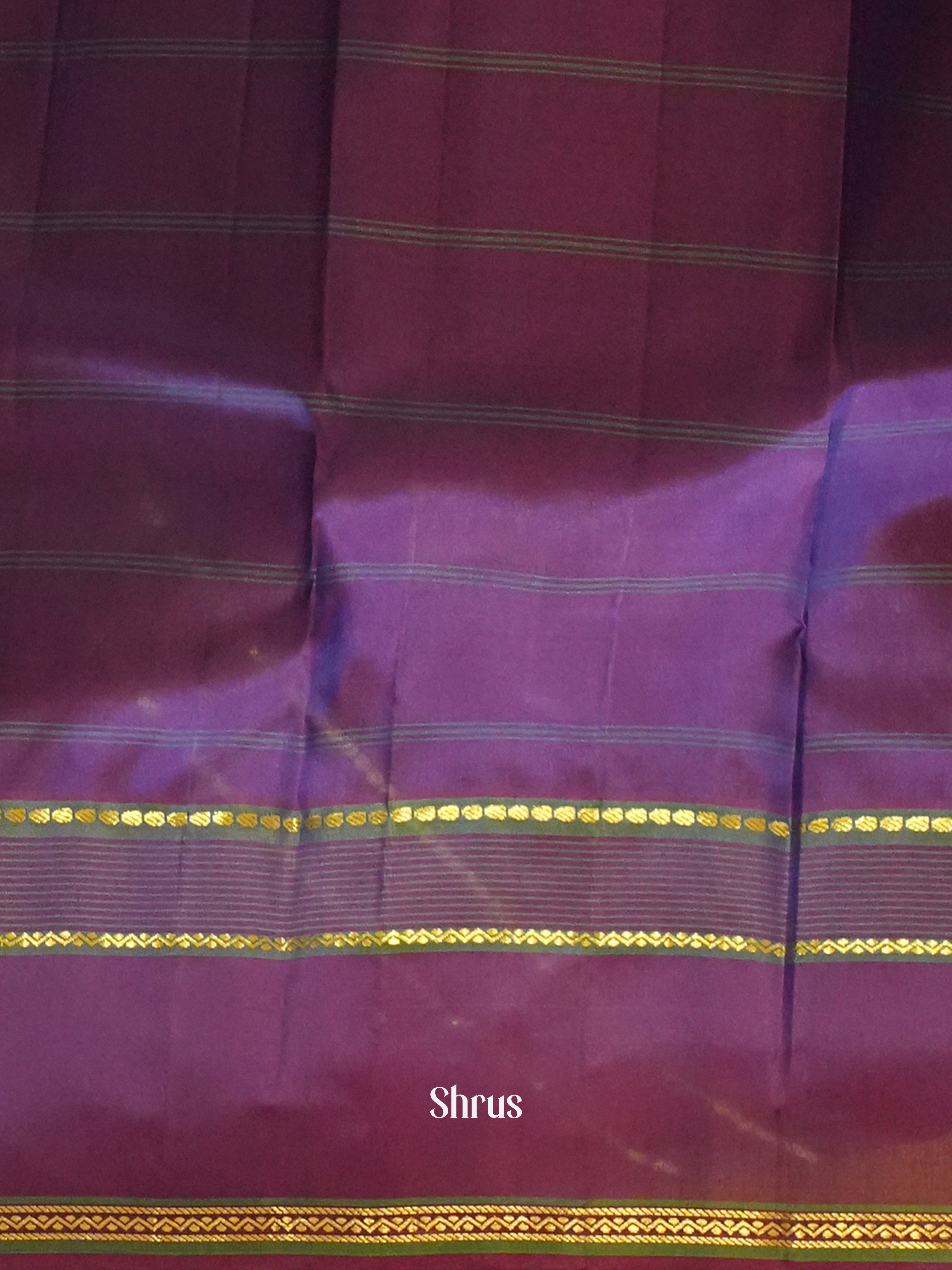 Blue & Purple - Kanchipuram silk Saree