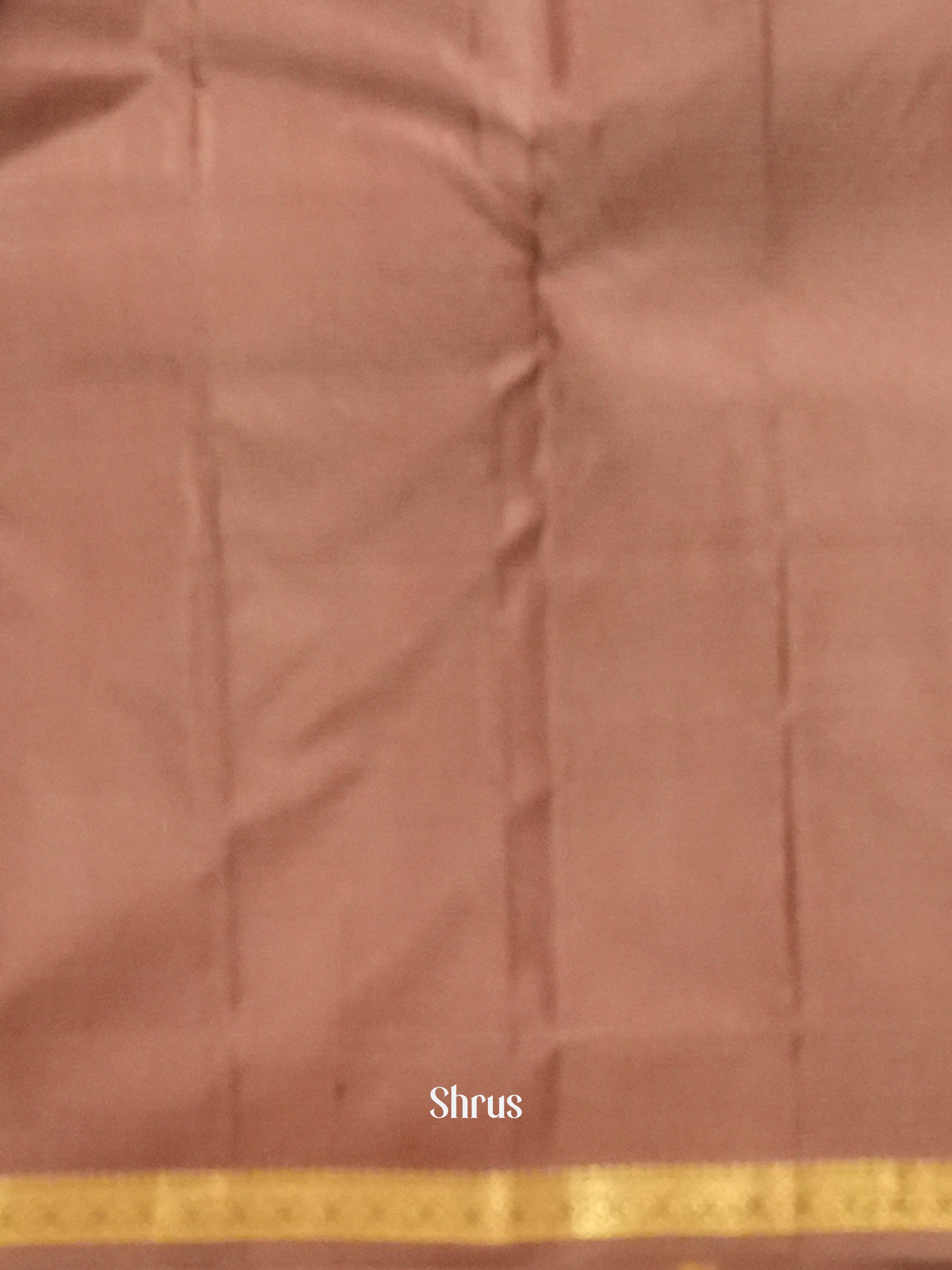 Brown (single Tone) - Kanchipuram silk Saree