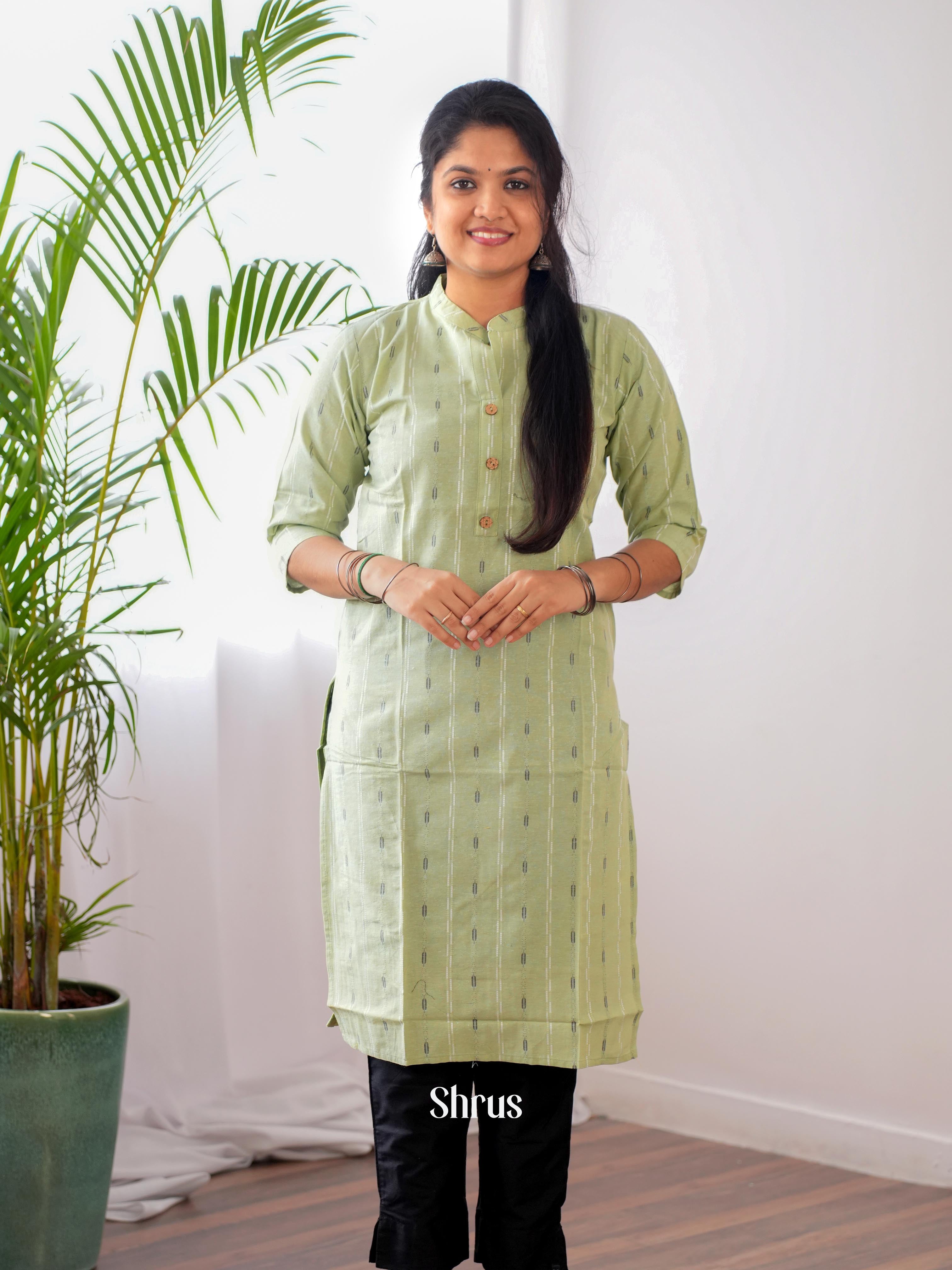 Green - Casual Wear Readymade Kurti