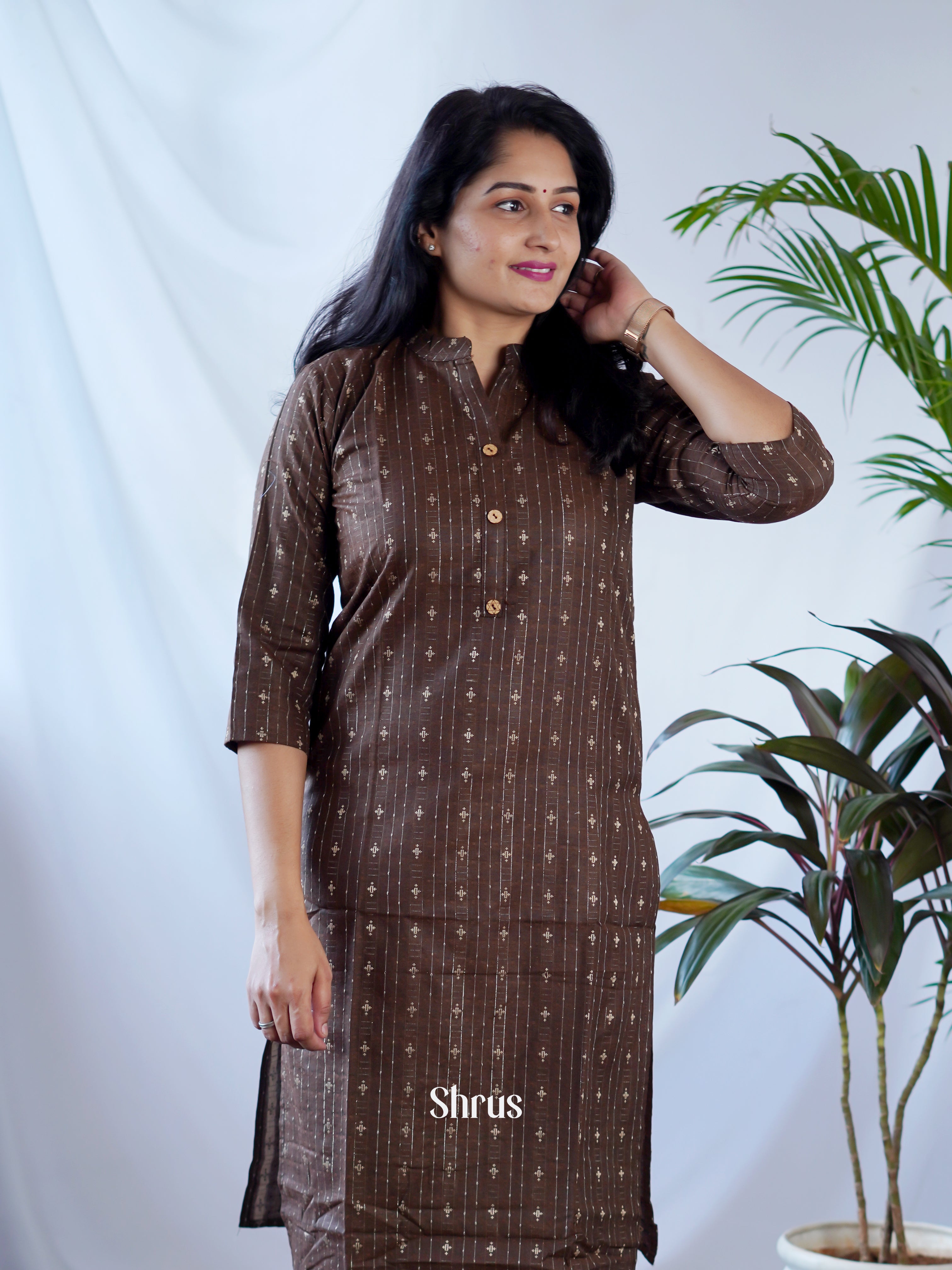 Brown - Readymade kurti