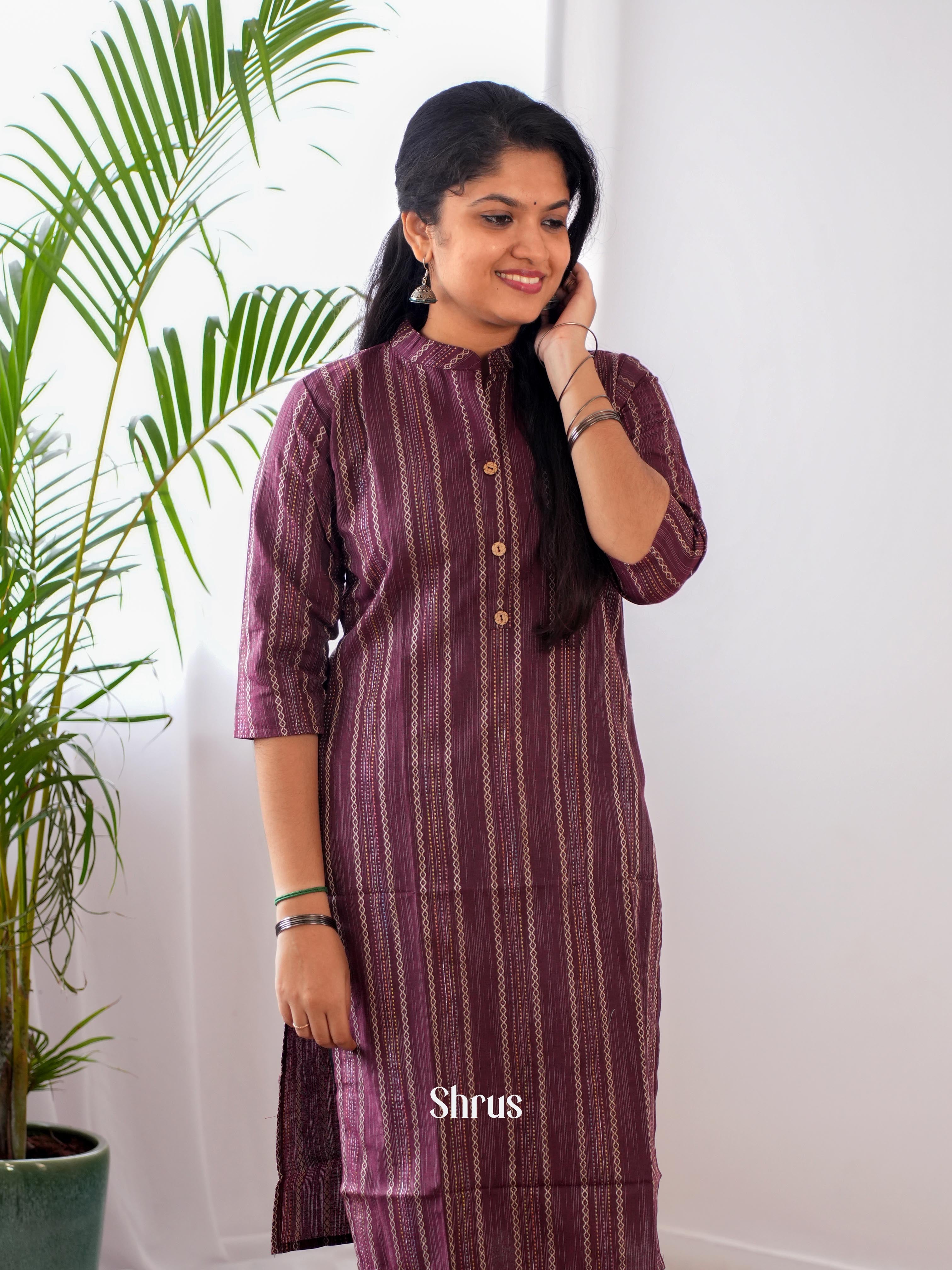 Brown - Readymade kurti