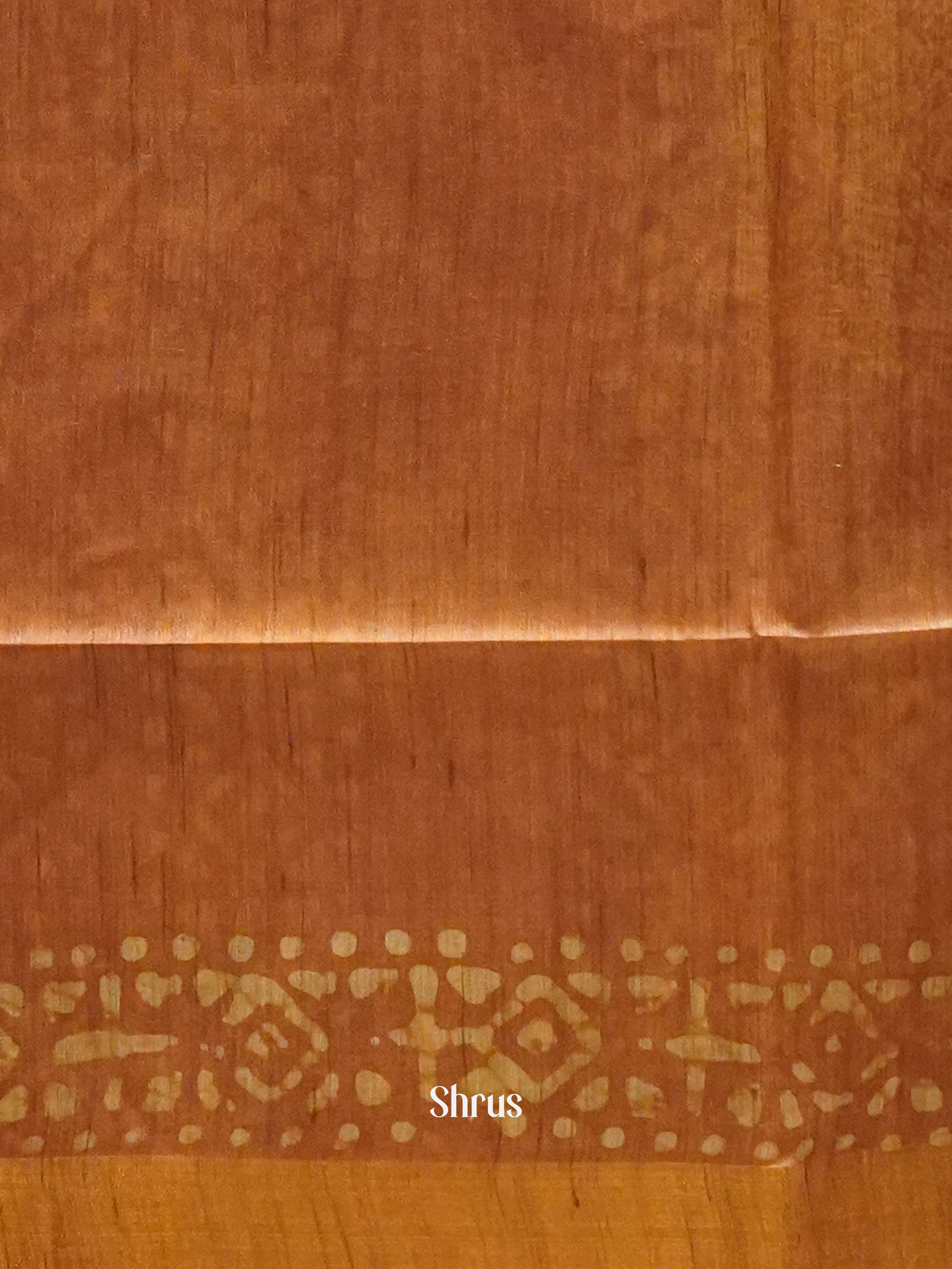 Dark Brown & Brown - Bhatik Saree