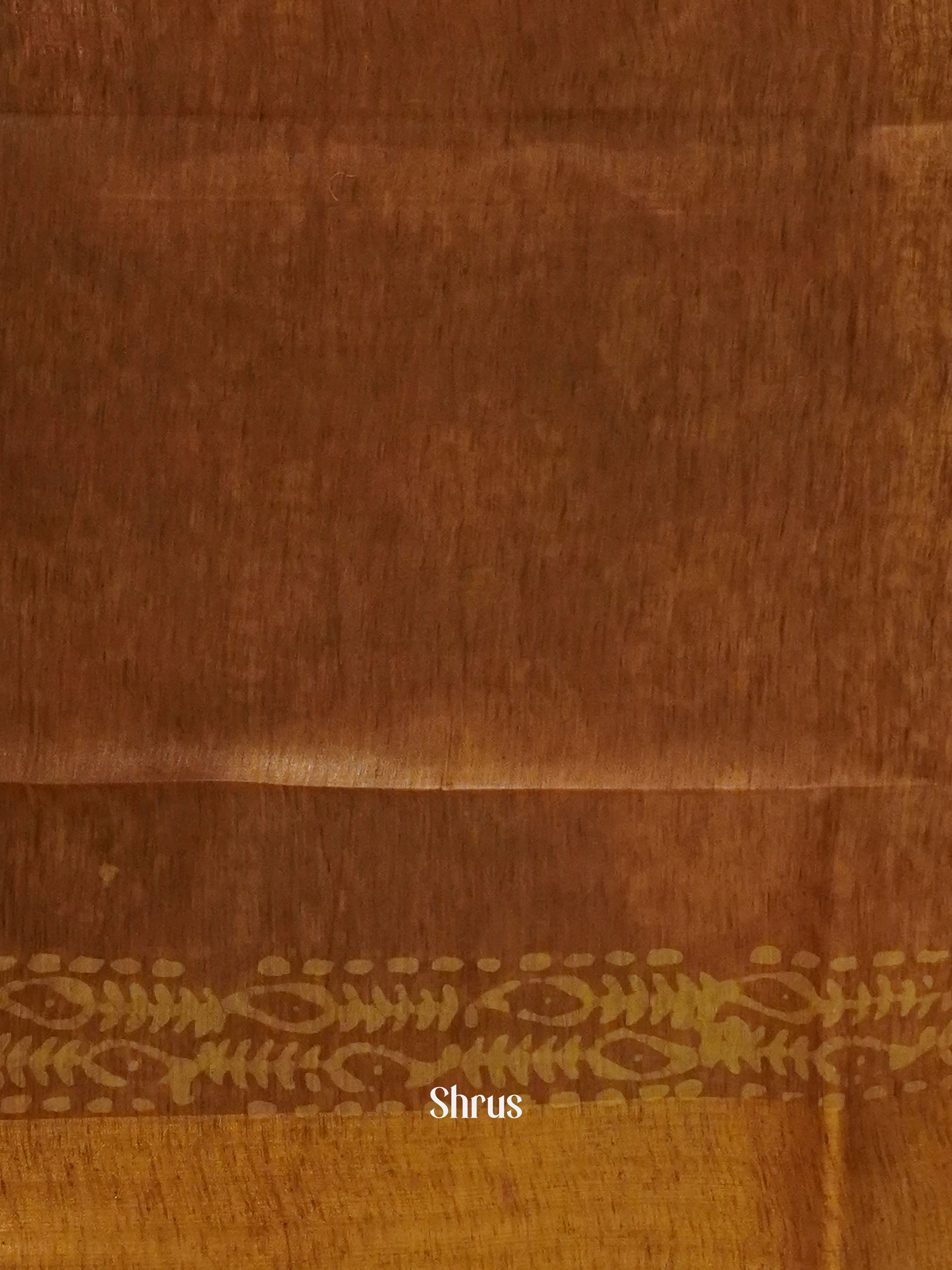 Coffee Brown & Brown- Bhatik Saree