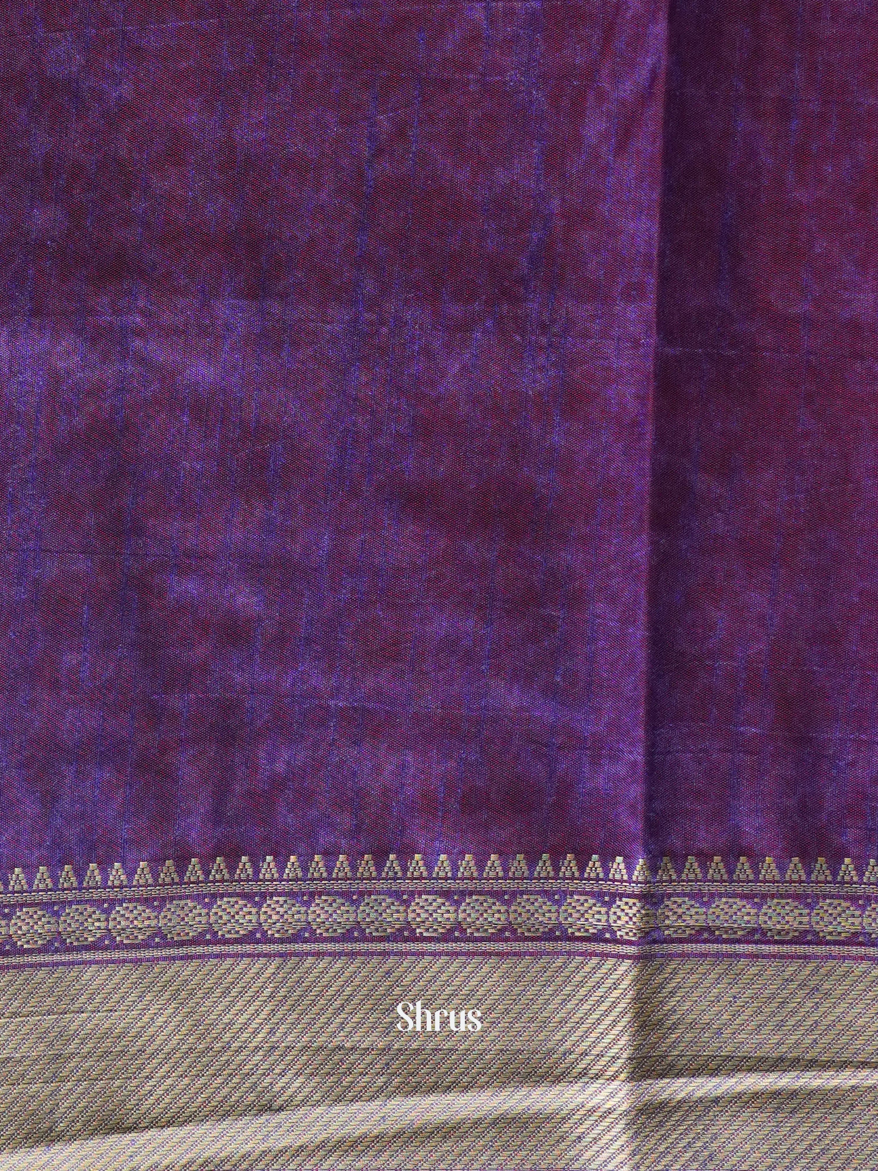 Pink & Purple - Semi Patola Saree