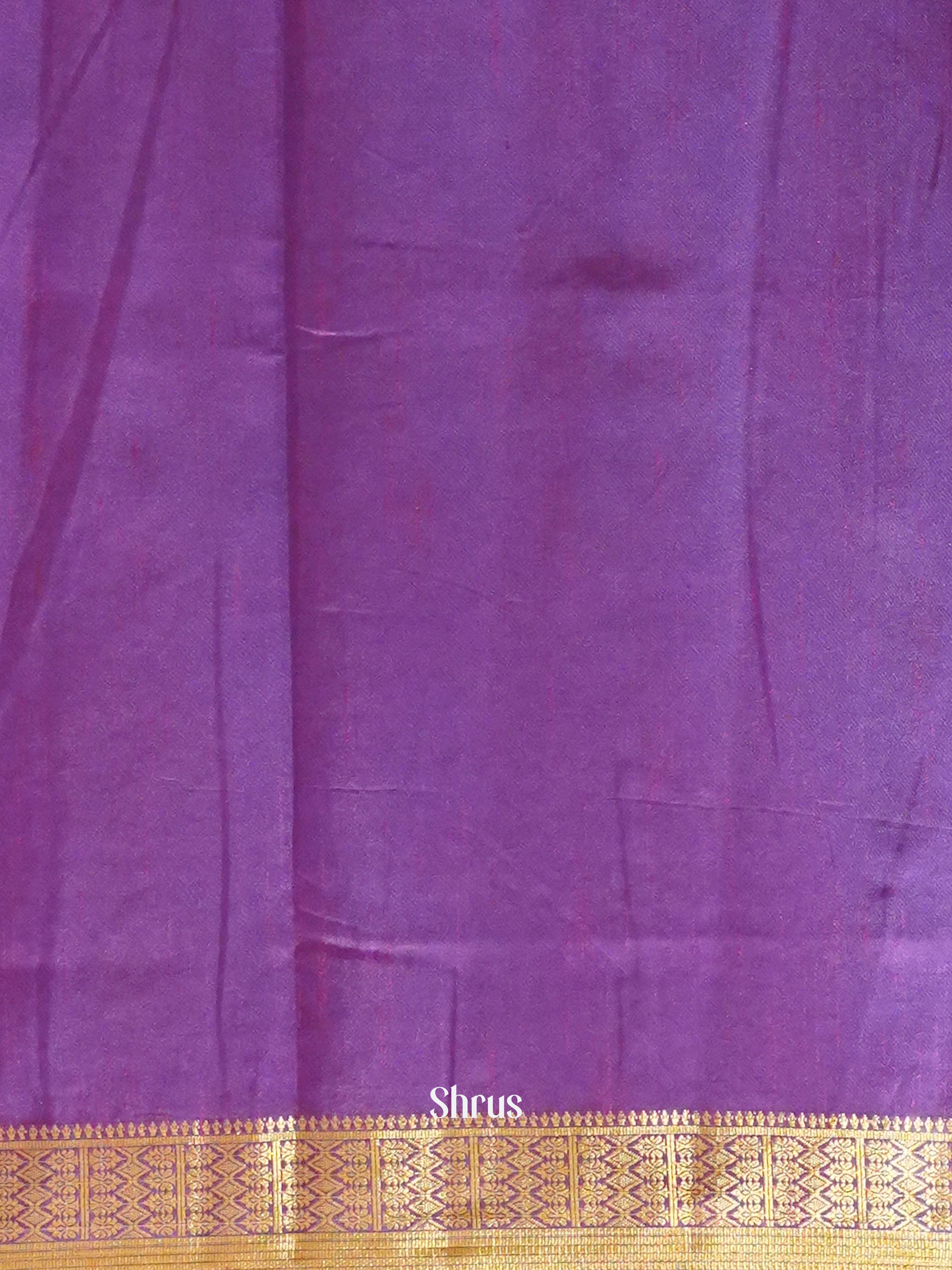 Blue & Purple - Semi Patola Saree