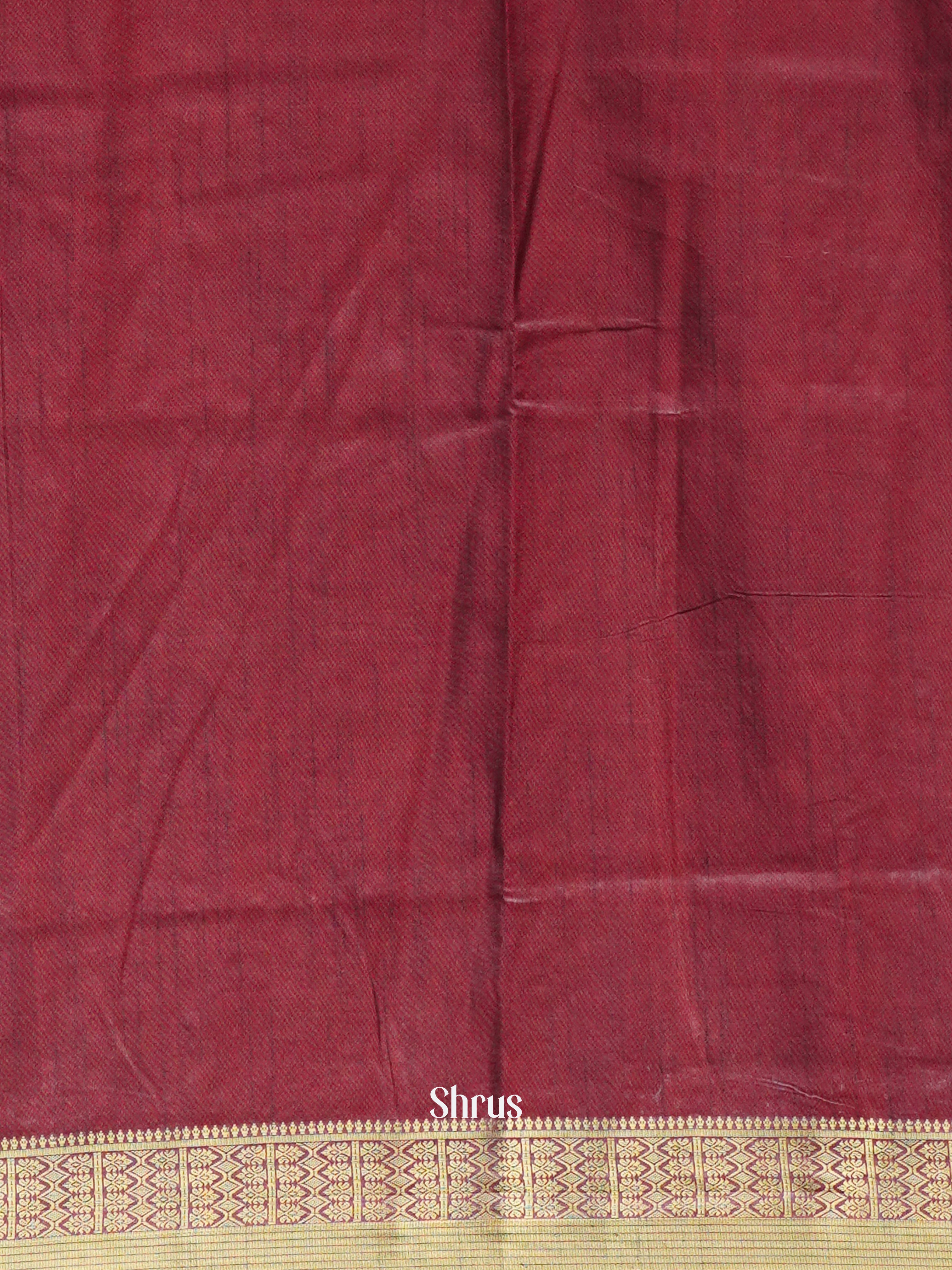 Red & Purple - Semi Patola Saree