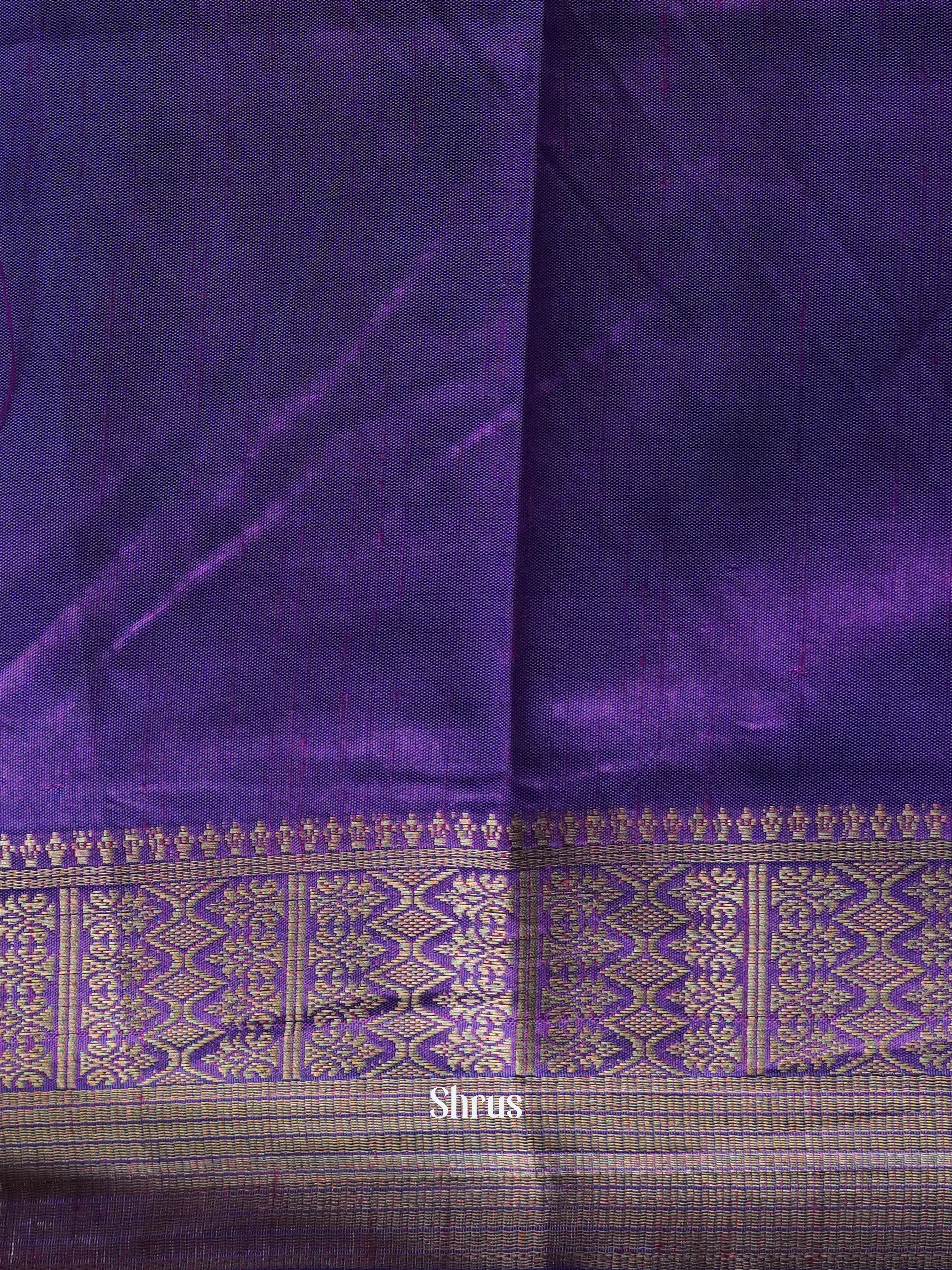 Blue & Purple - Semi Patola Saree