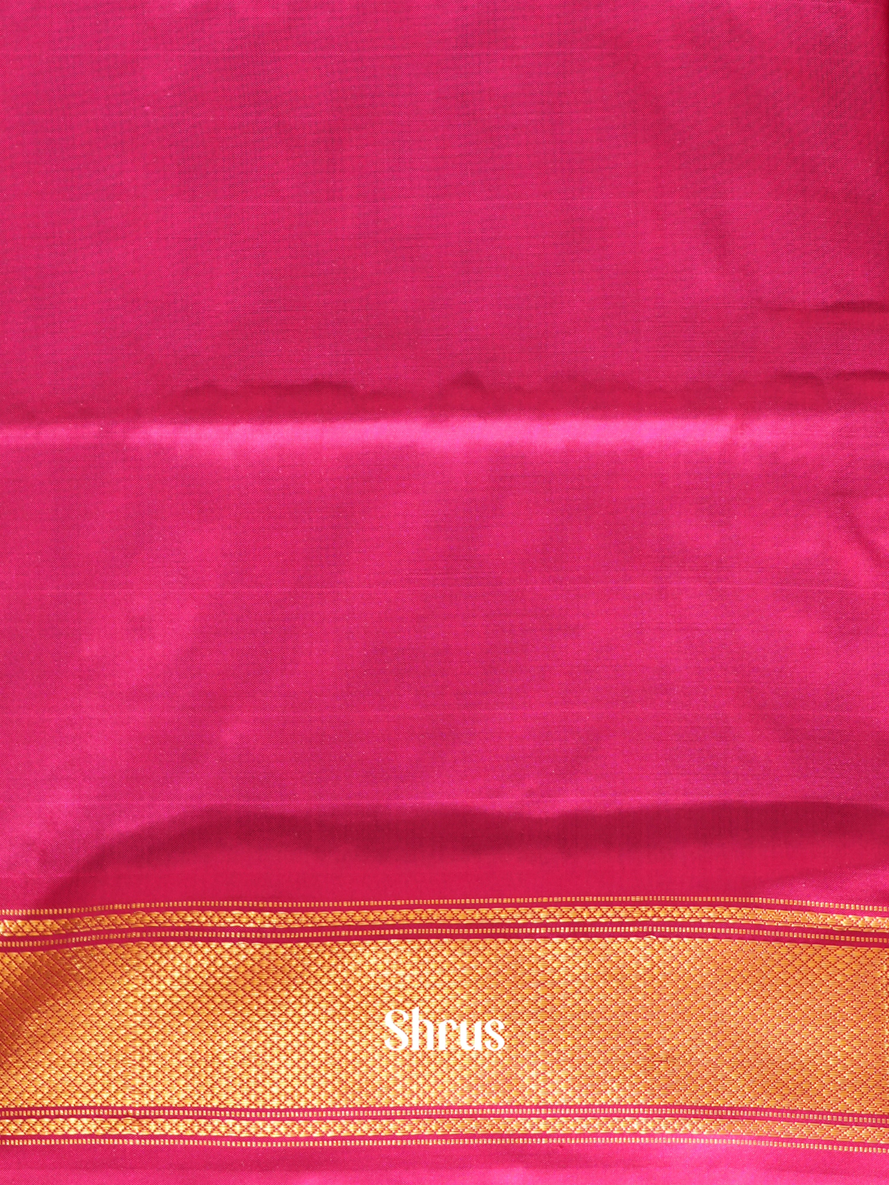 Black & Pink - Ikkat Silk saree