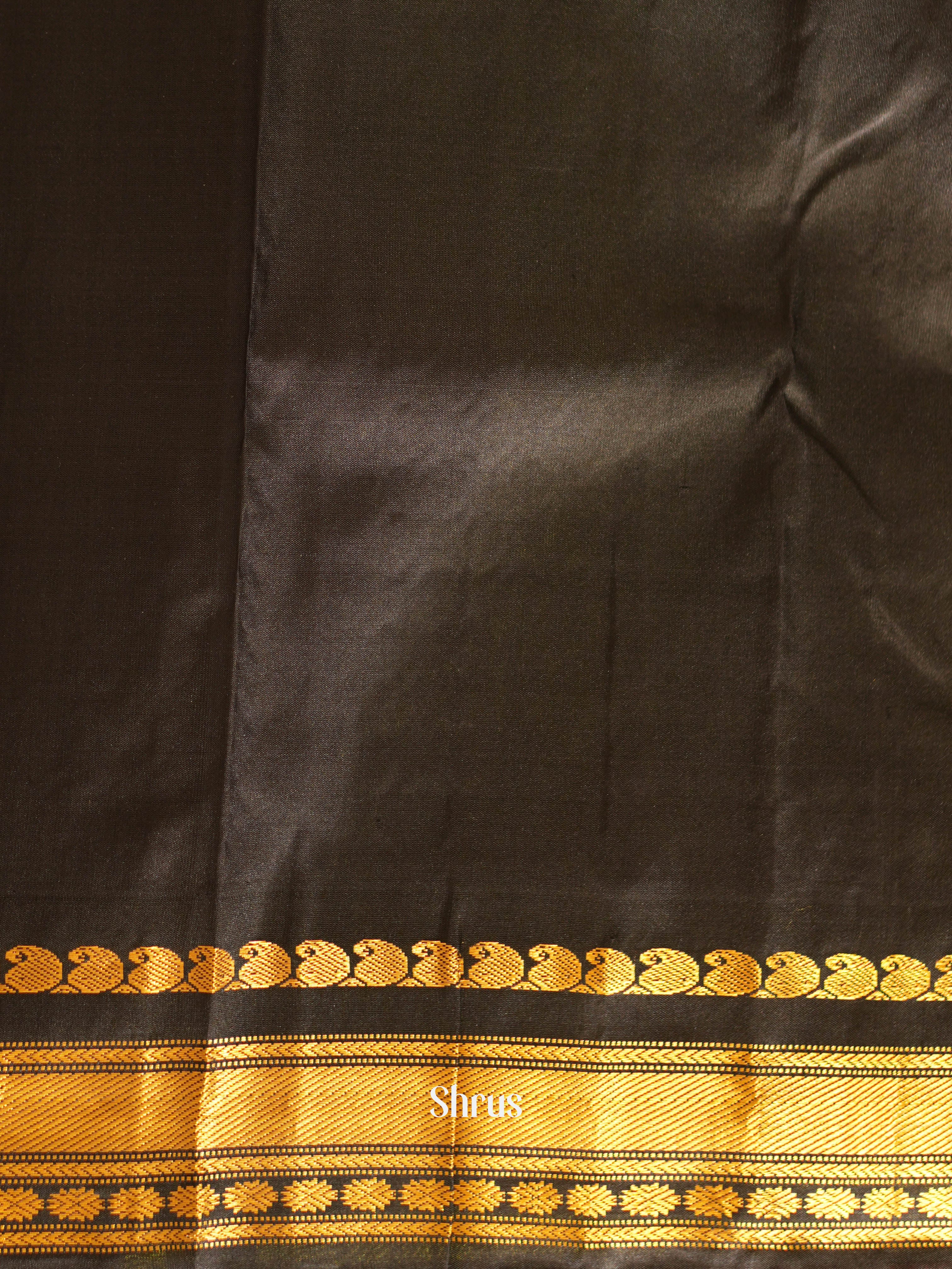 Green & Black - Gadwal Silk Saree