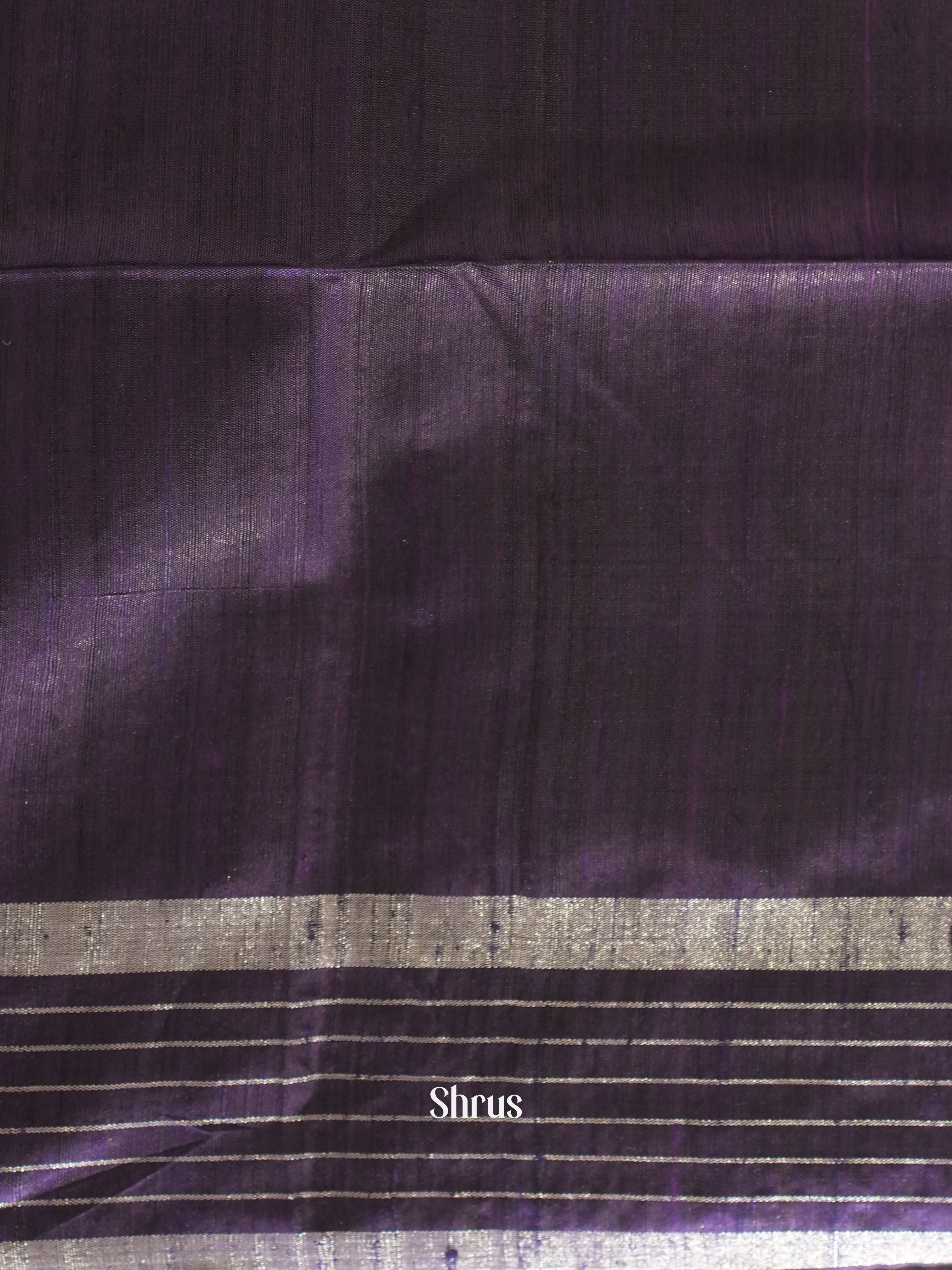 Red & Violet- Raw silk saree